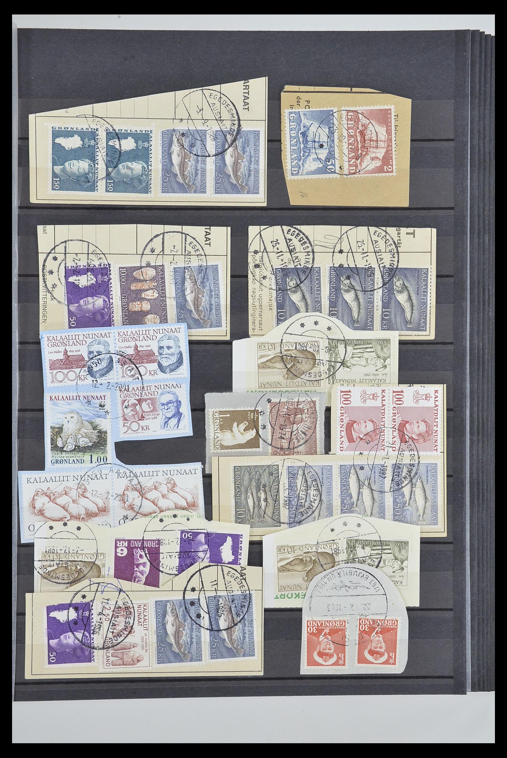 33554 133 - Postzegelverzameling 33554 Groenland stempels 1938-2000.