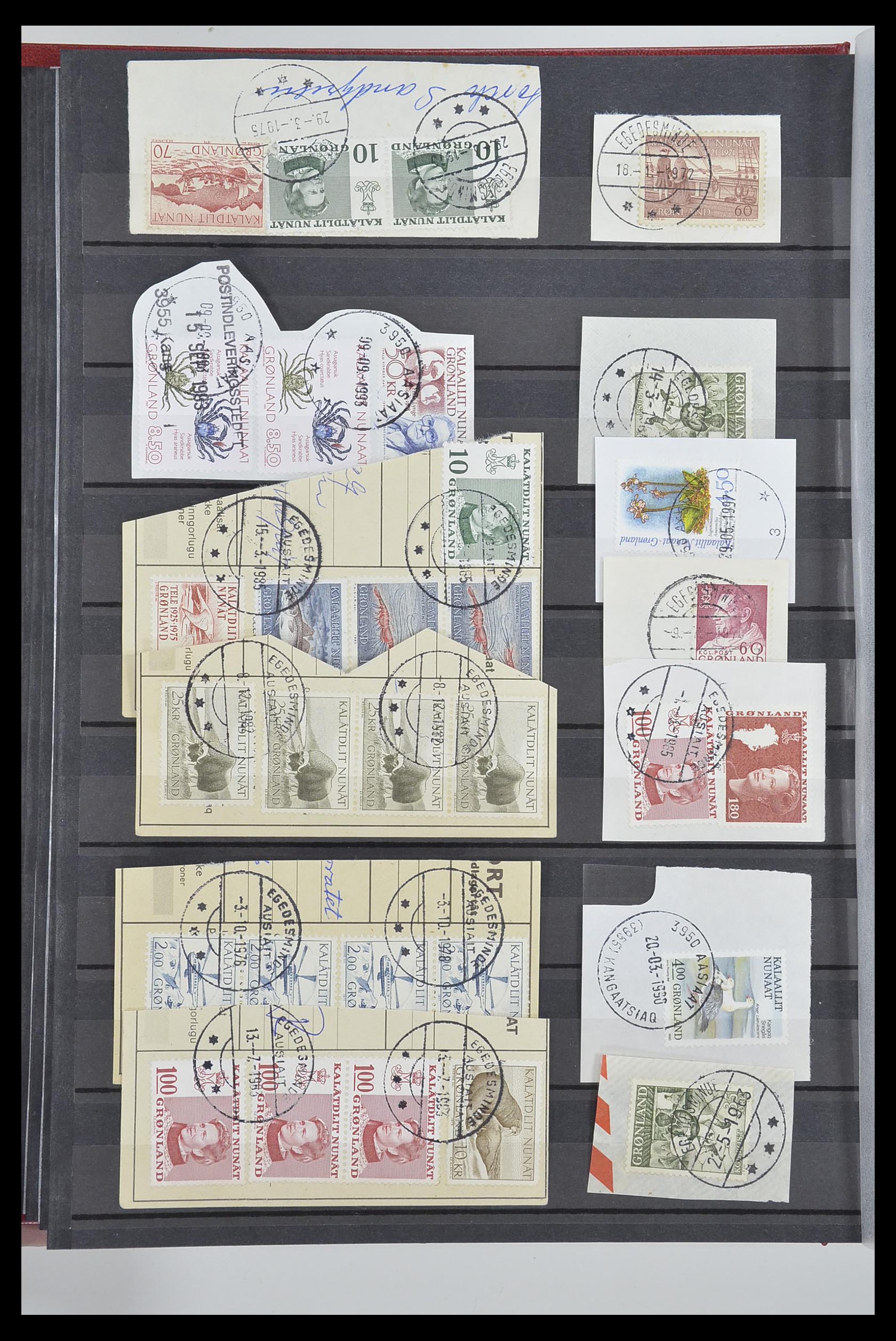 33554 134 - Postzegelverzameling 33554 Groenland stempels 1938-2000.