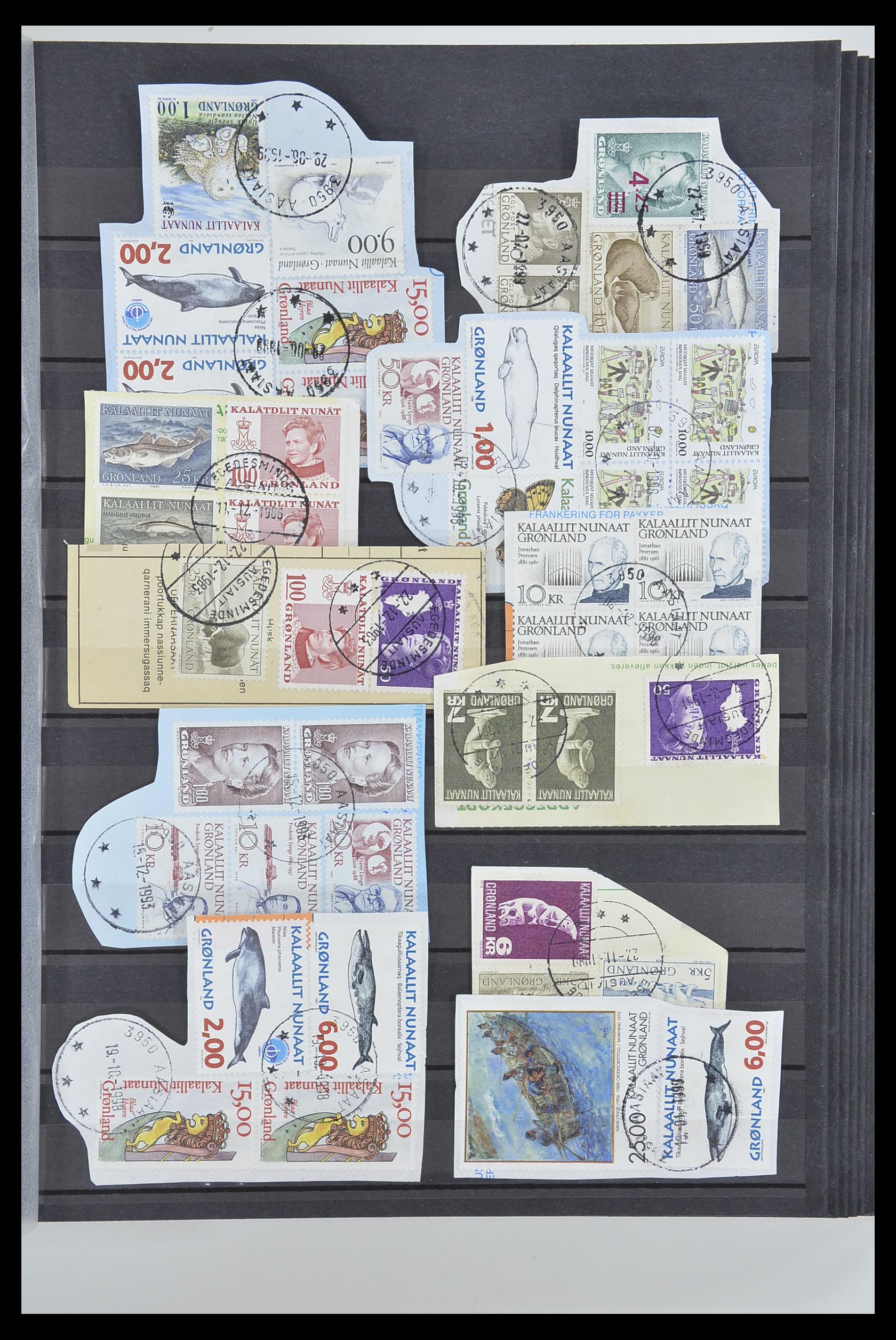 33554 137 - Postzegelverzameling 33554 Groenland stempels 1938-2000.
