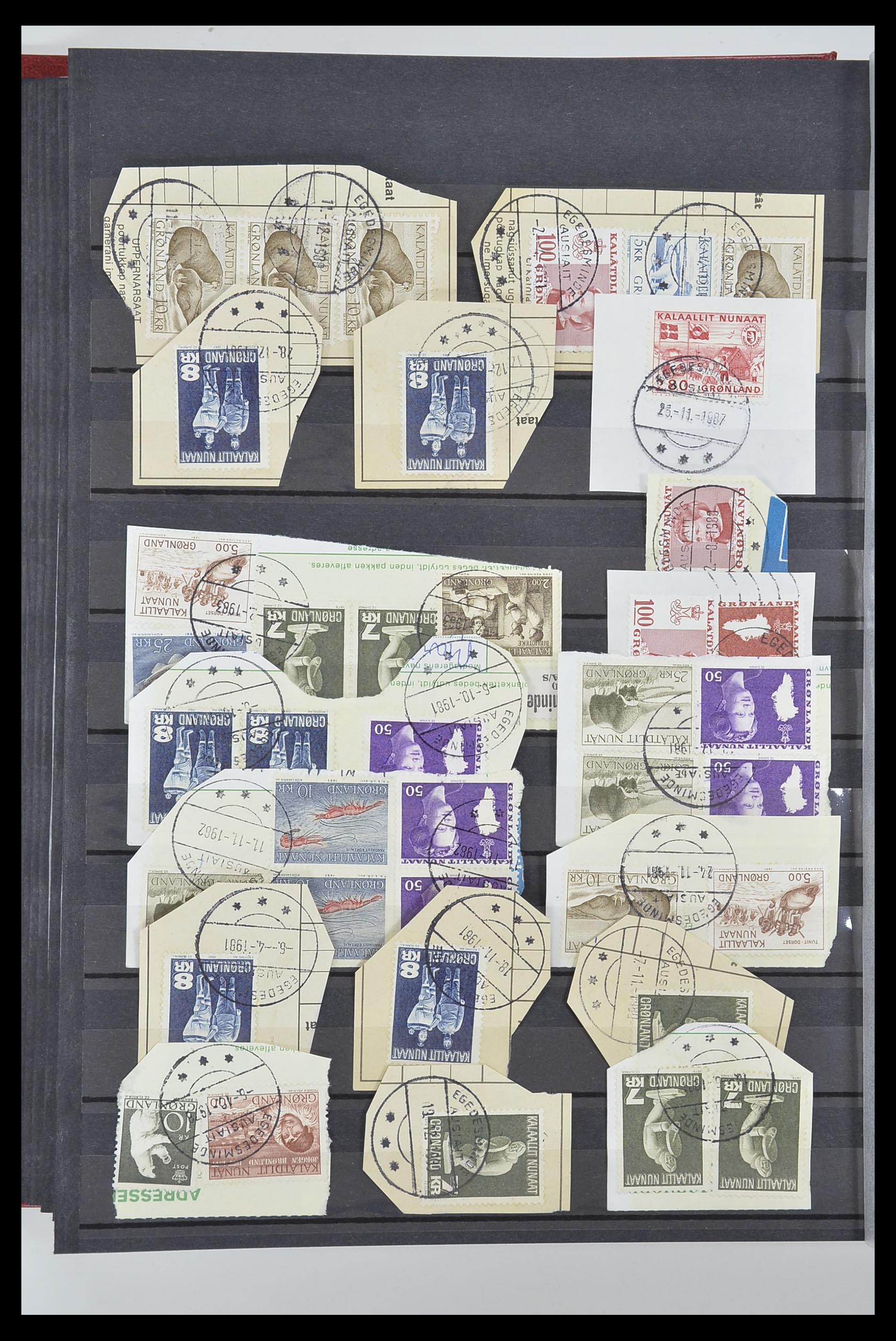 33554 140 - Postzegelverzameling 33554 Groenland stempels 1938-2000.