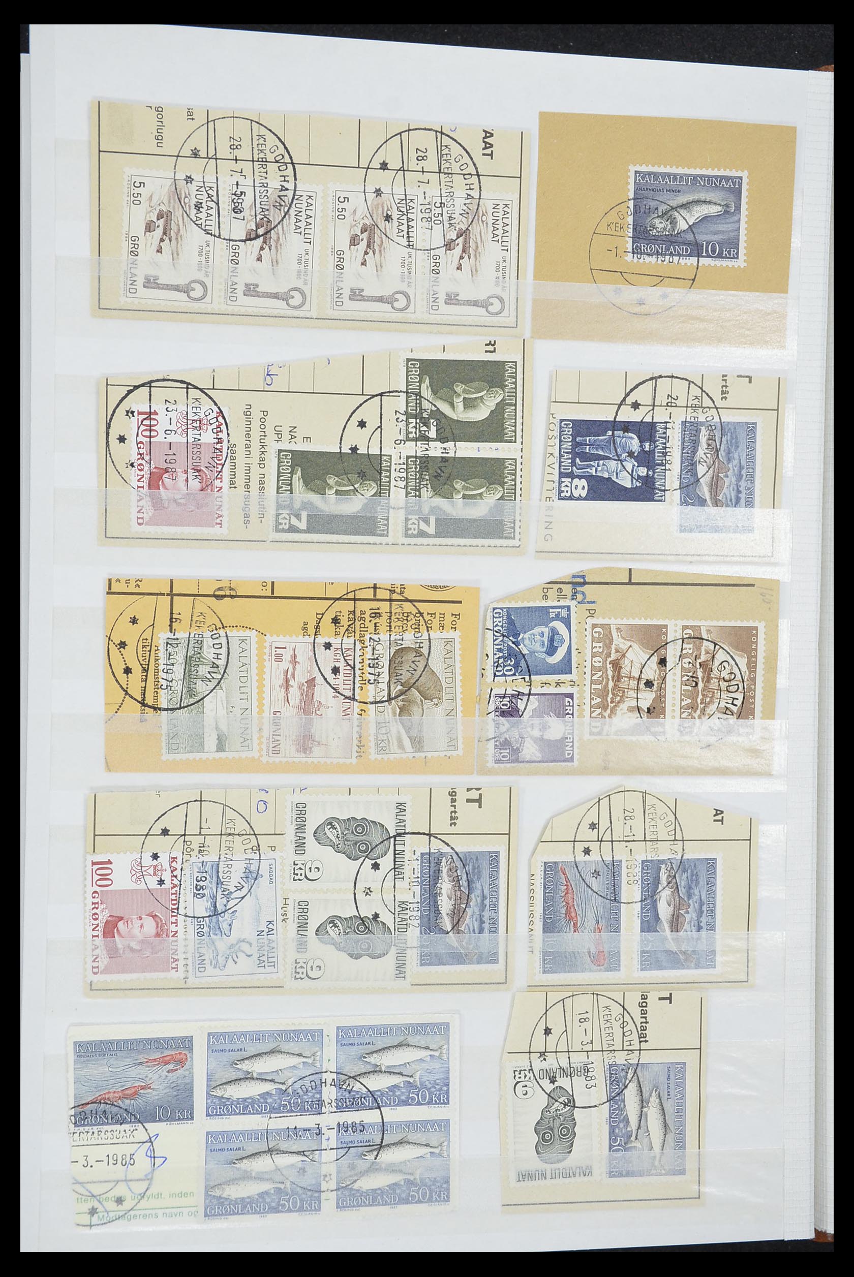33554 261 - Postzegelverzameling 33554 Groenland stempels 1938-2000.