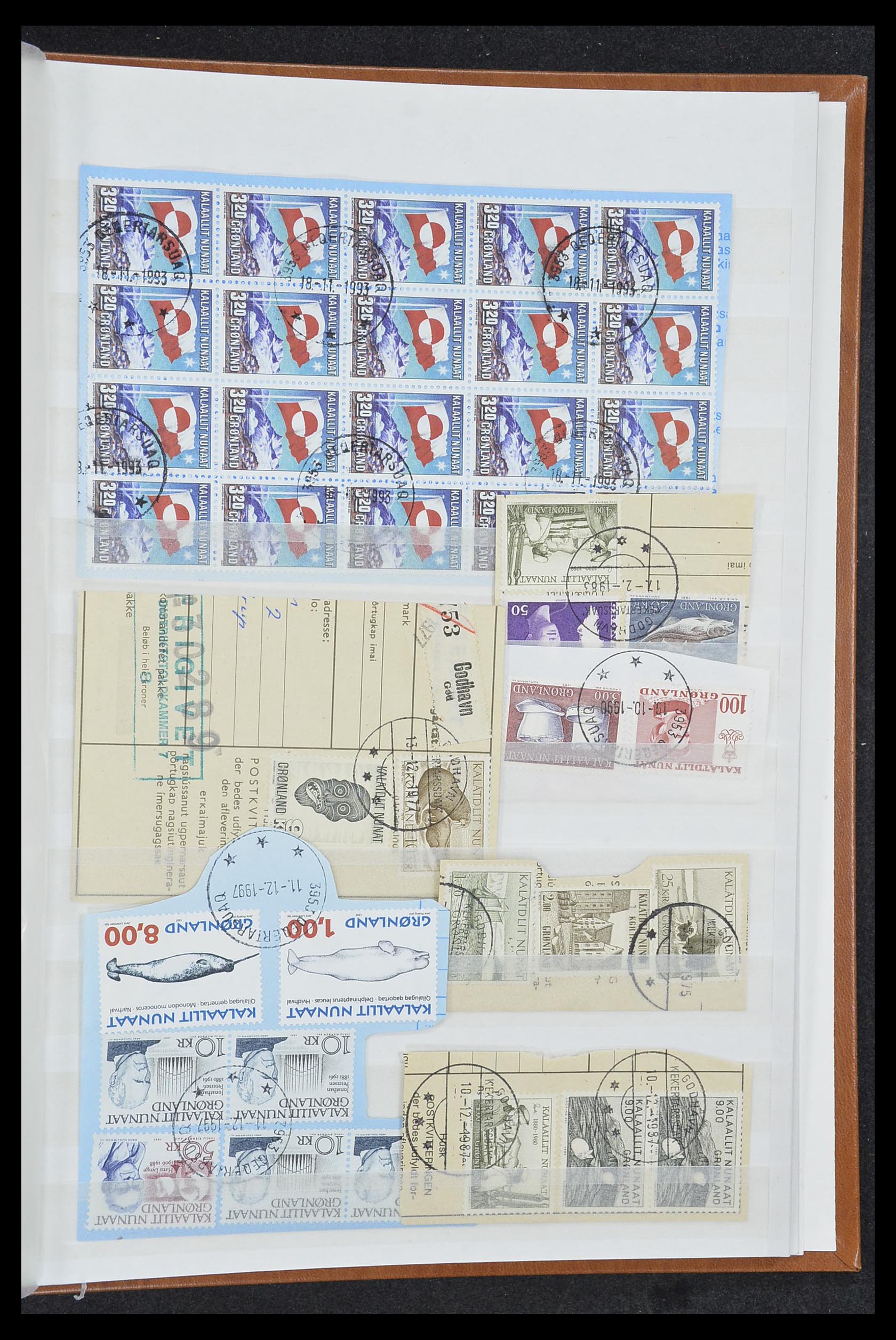 33554 263 - Postzegelverzameling 33554 Groenland stempels 1938-2000.