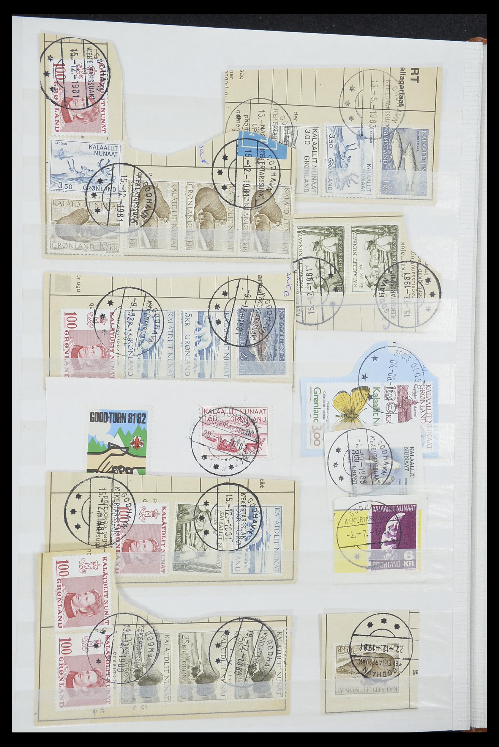 33554 264 - Postzegelverzameling 33554 Groenland stempels 1938-2000.