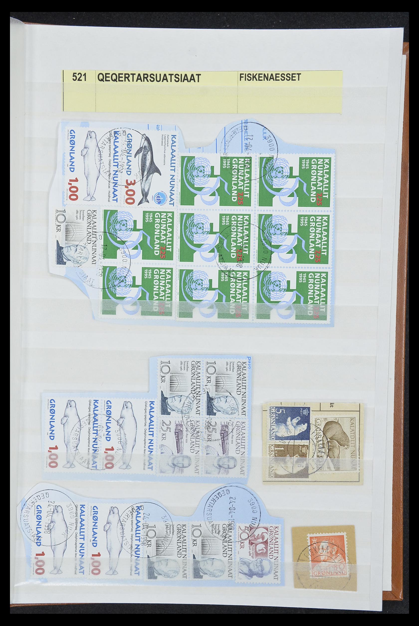 33554 265 - Postzegelverzameling 33554 Groenland stempels 1938-2000.