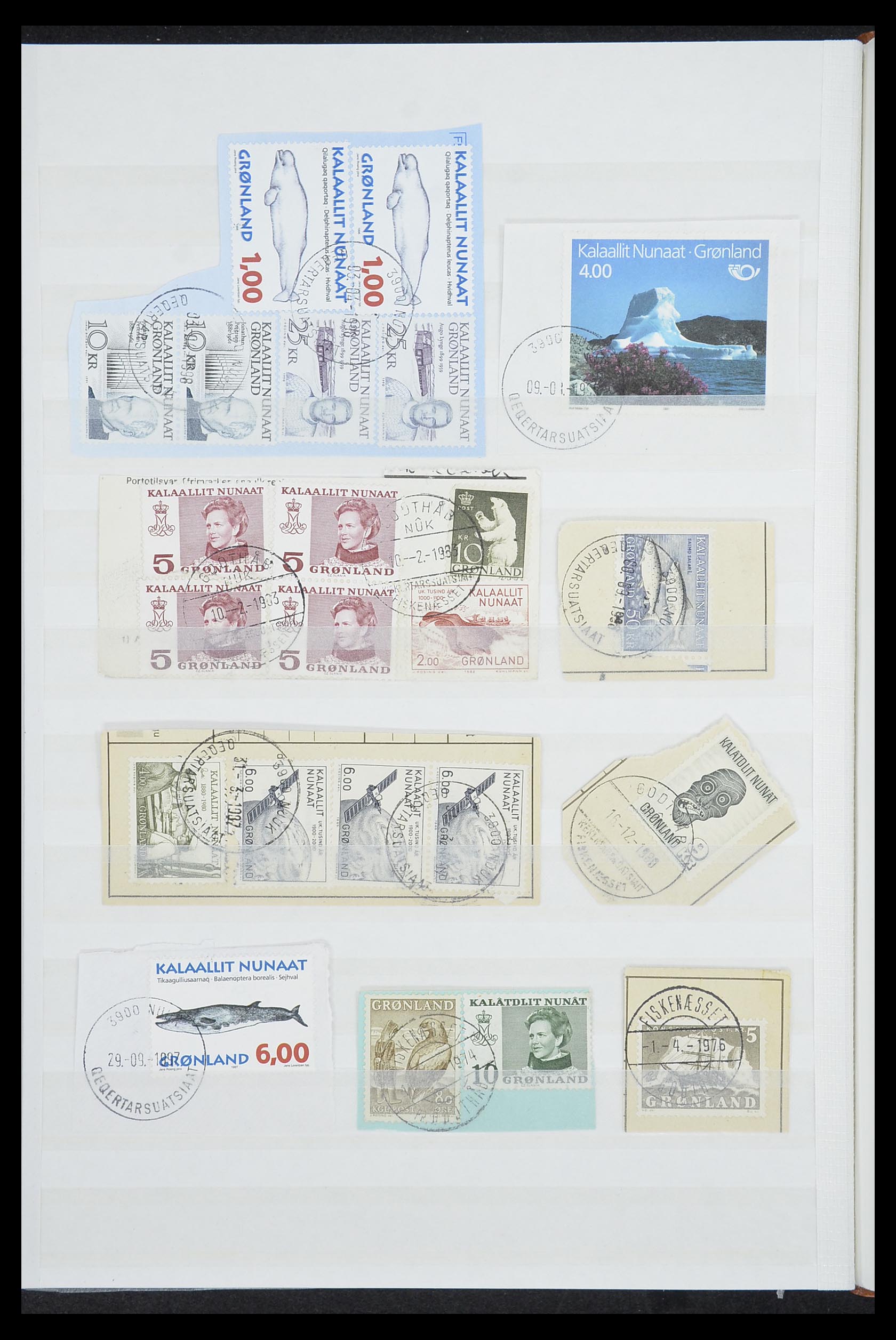 33554 266 - Stamp collection 33554 Greenland cancels 1938-2000.