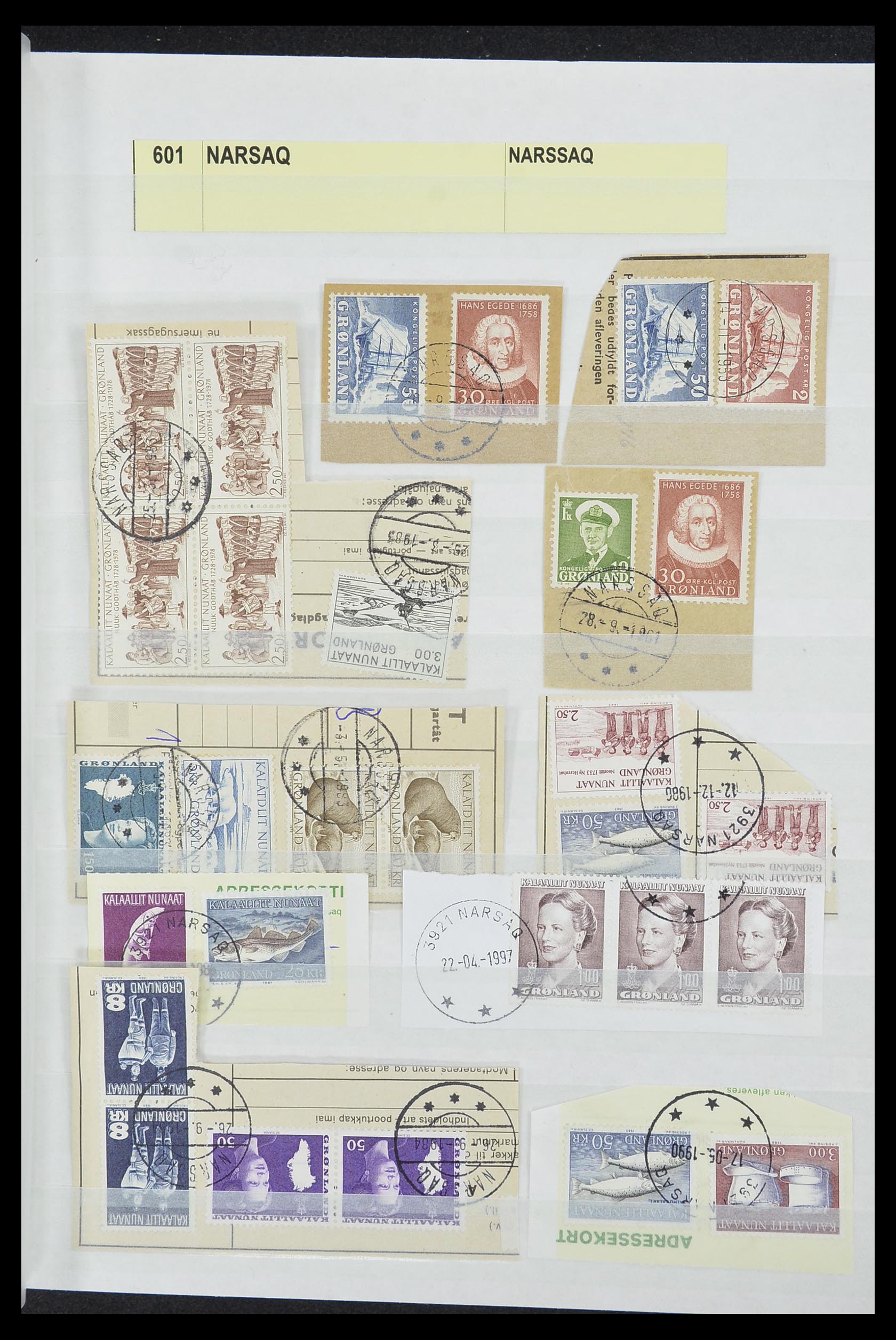 33554 267 - Postzegelverzameling 33554 Groenland stempels 1938-2000.