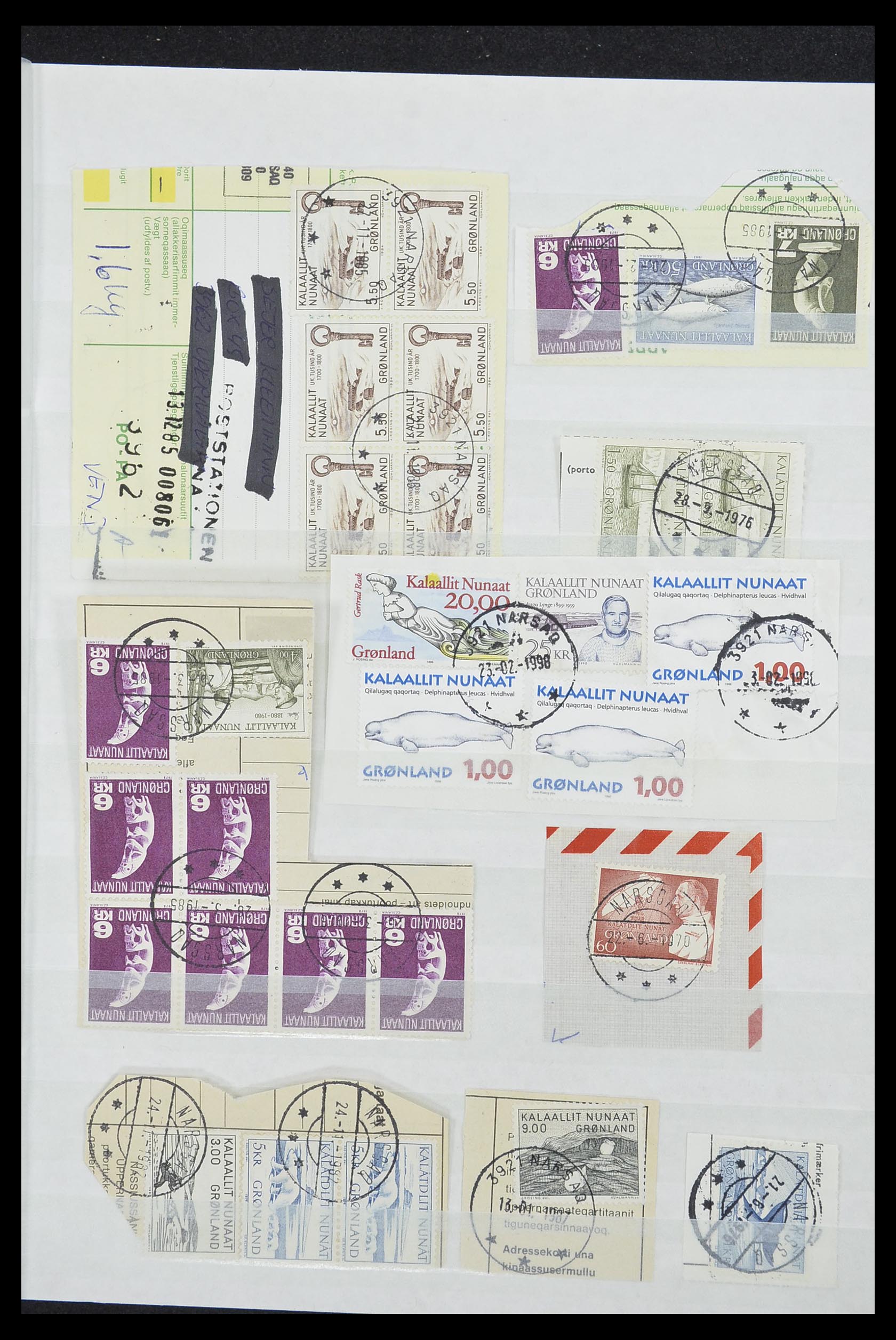 33554 270 - Stamp collection 33554 Greenland cancels 1938-2000.