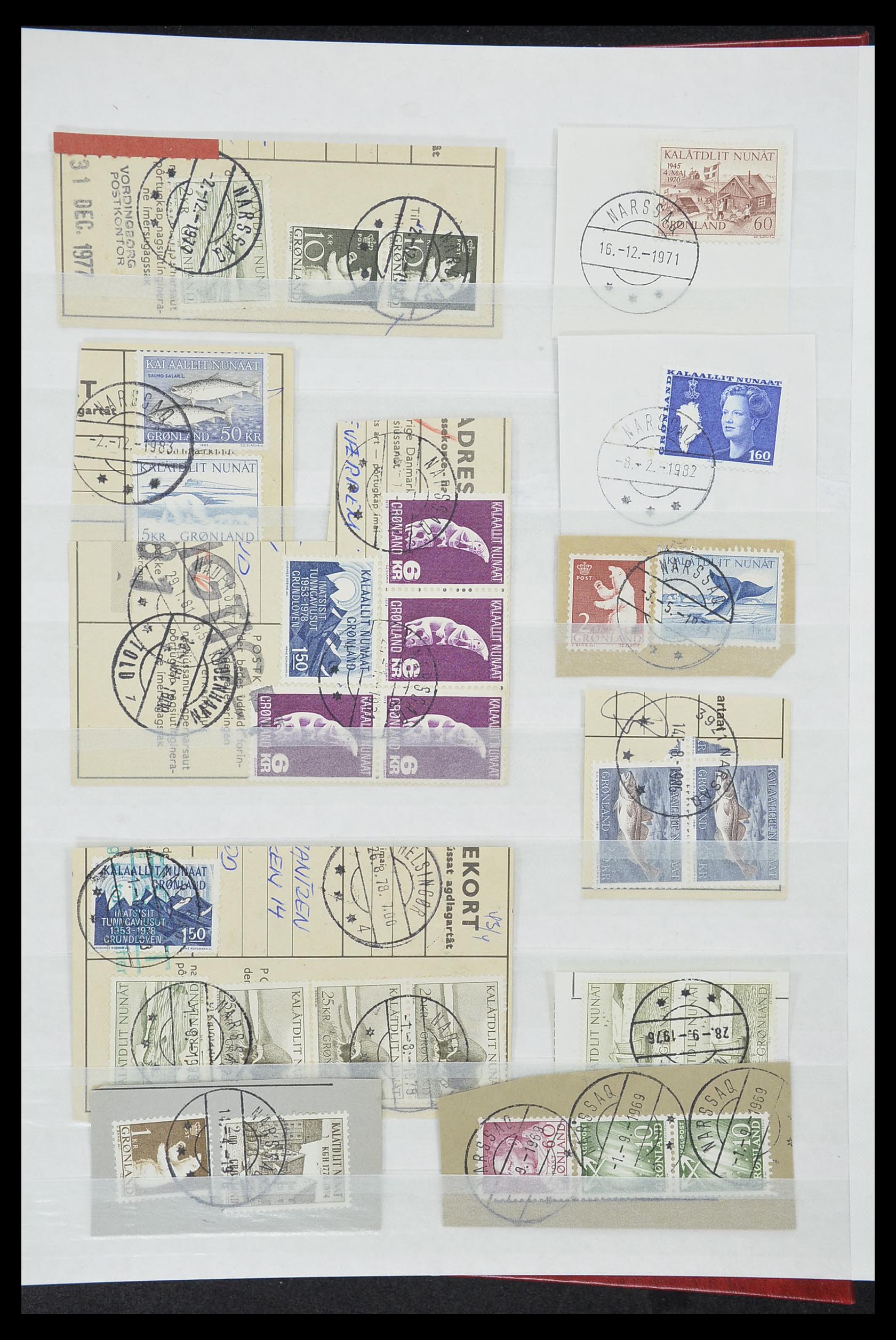 33554 272 - Postzegelverzameling 33554 Groenland stempels 1938-2000.