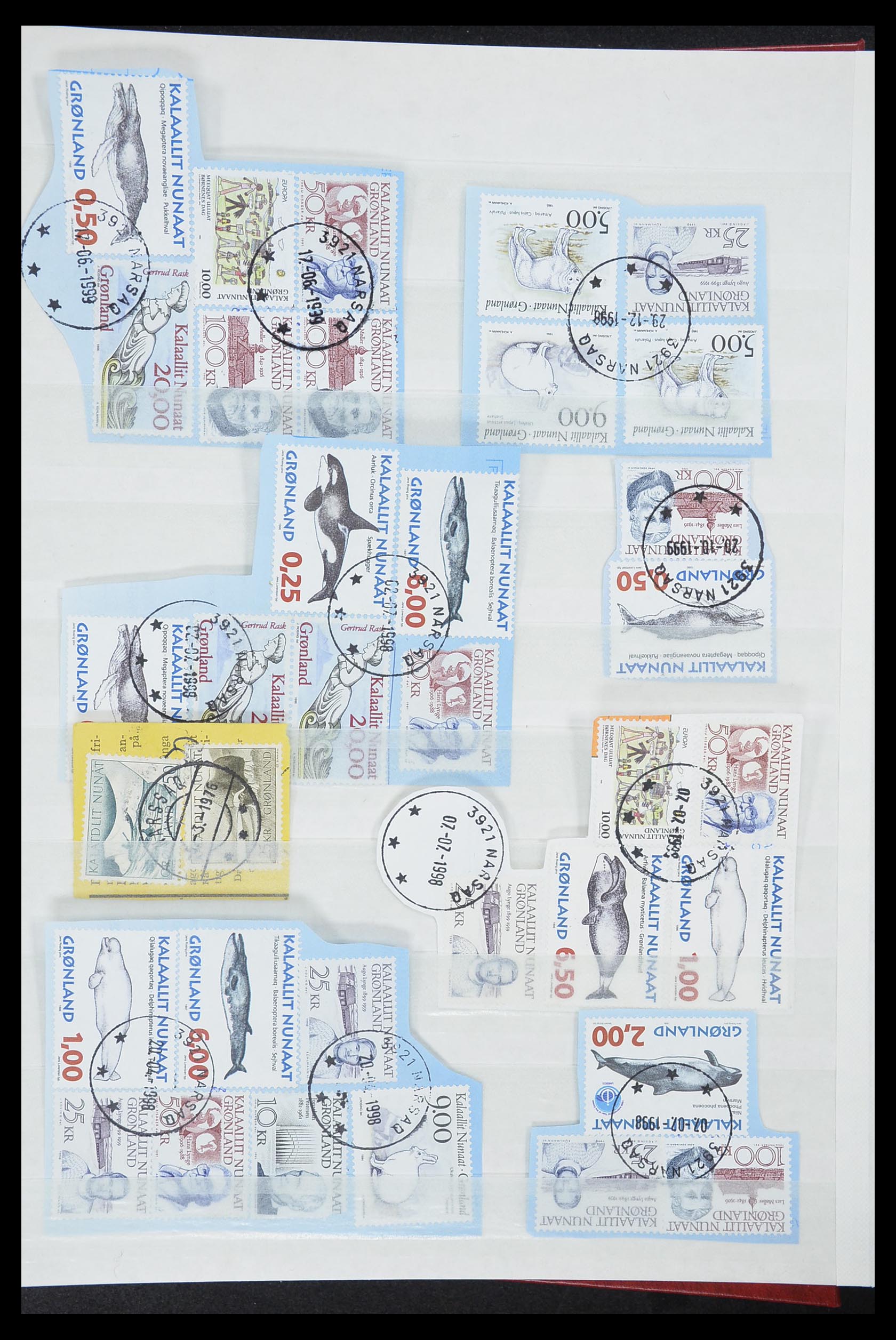 33554 274 - Postzegelverzameling 33554 Groenland stempels 1938-2000.