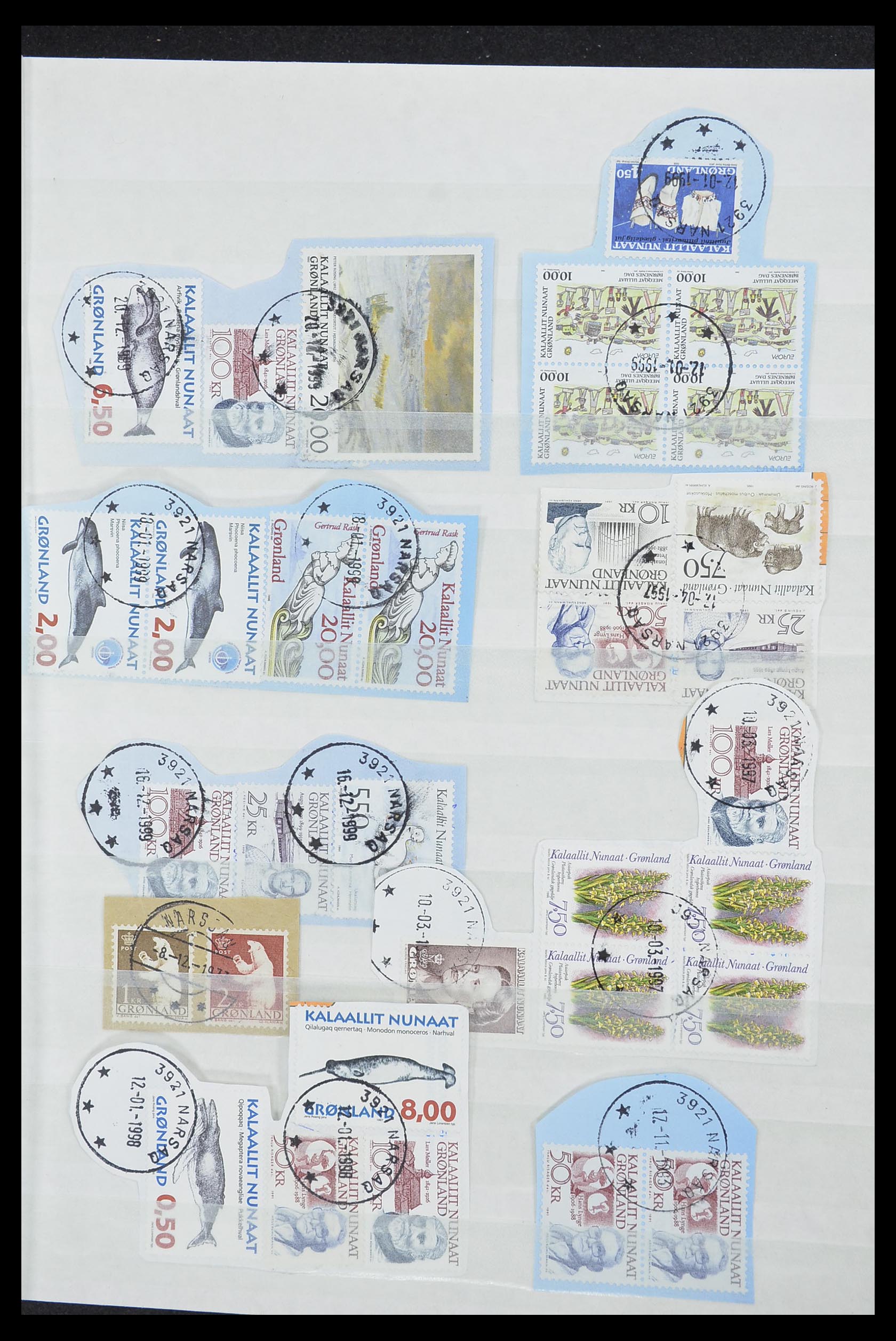 33554 275 - Postzegelverzameling 33554 Groenland stempels 1938-2000.