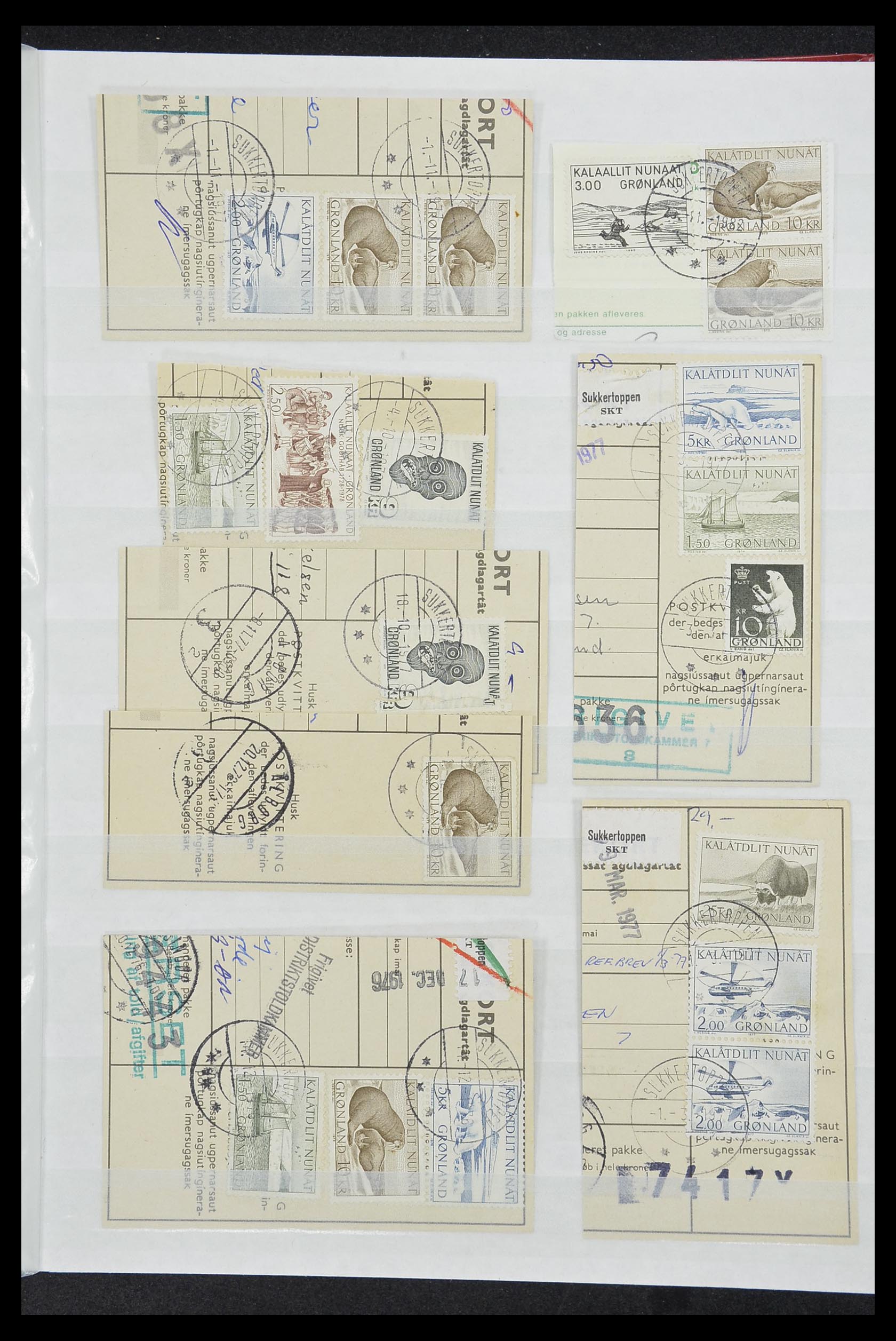 33554 279 - Postzegelverzameling 33554 Groenland stempels 1938-2000.
