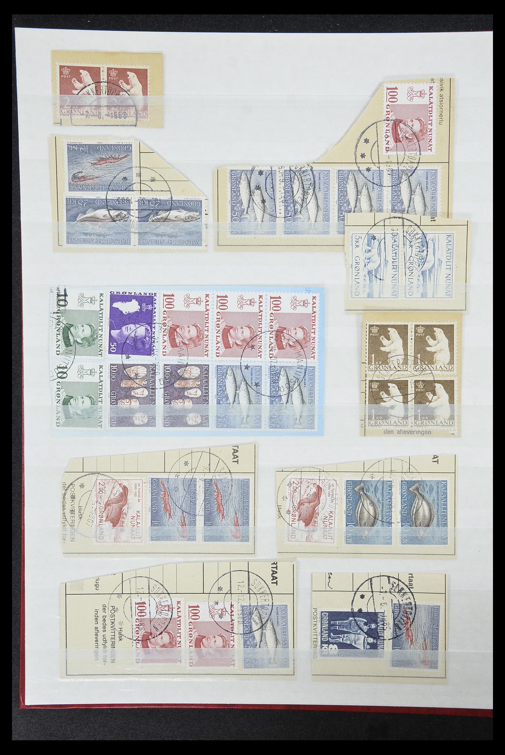 33554 283 - Postzegelverzameling 33554 Groenland stempels 1938-2000.