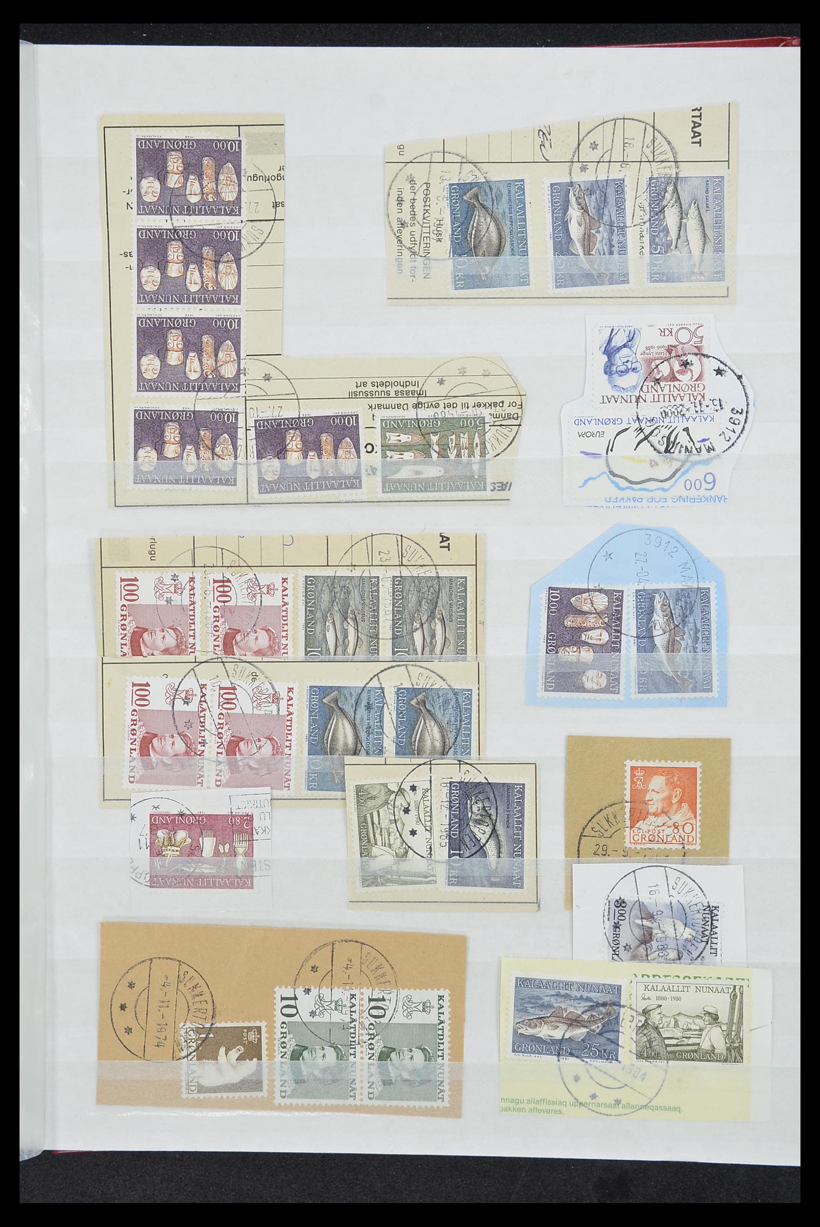 33554 285 - Postzegelverzameling 33554 Groenland stempels 1938-2000.