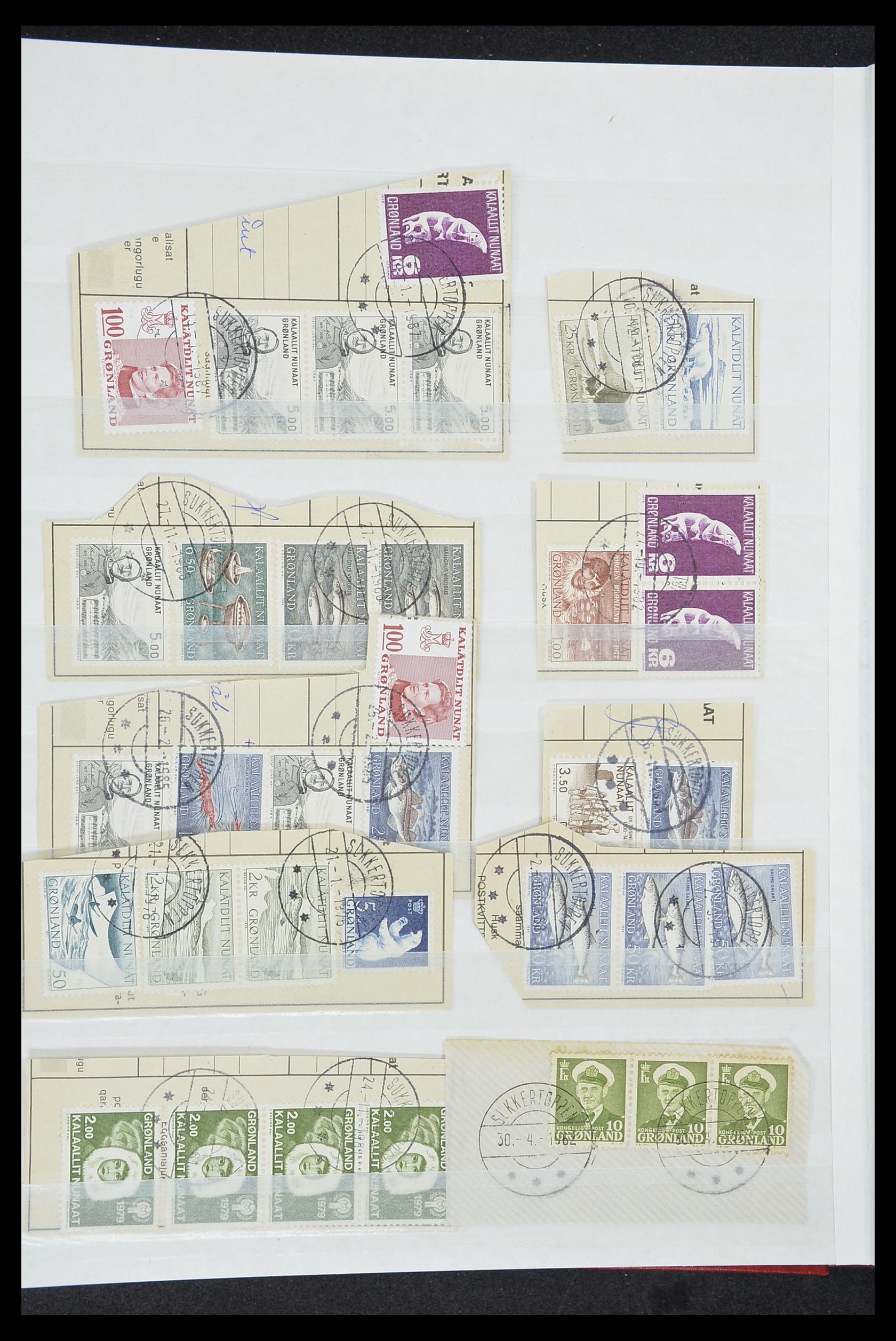 33554 286 - Postzegelverzameling 33554 Groenland stempels 1938-2000.