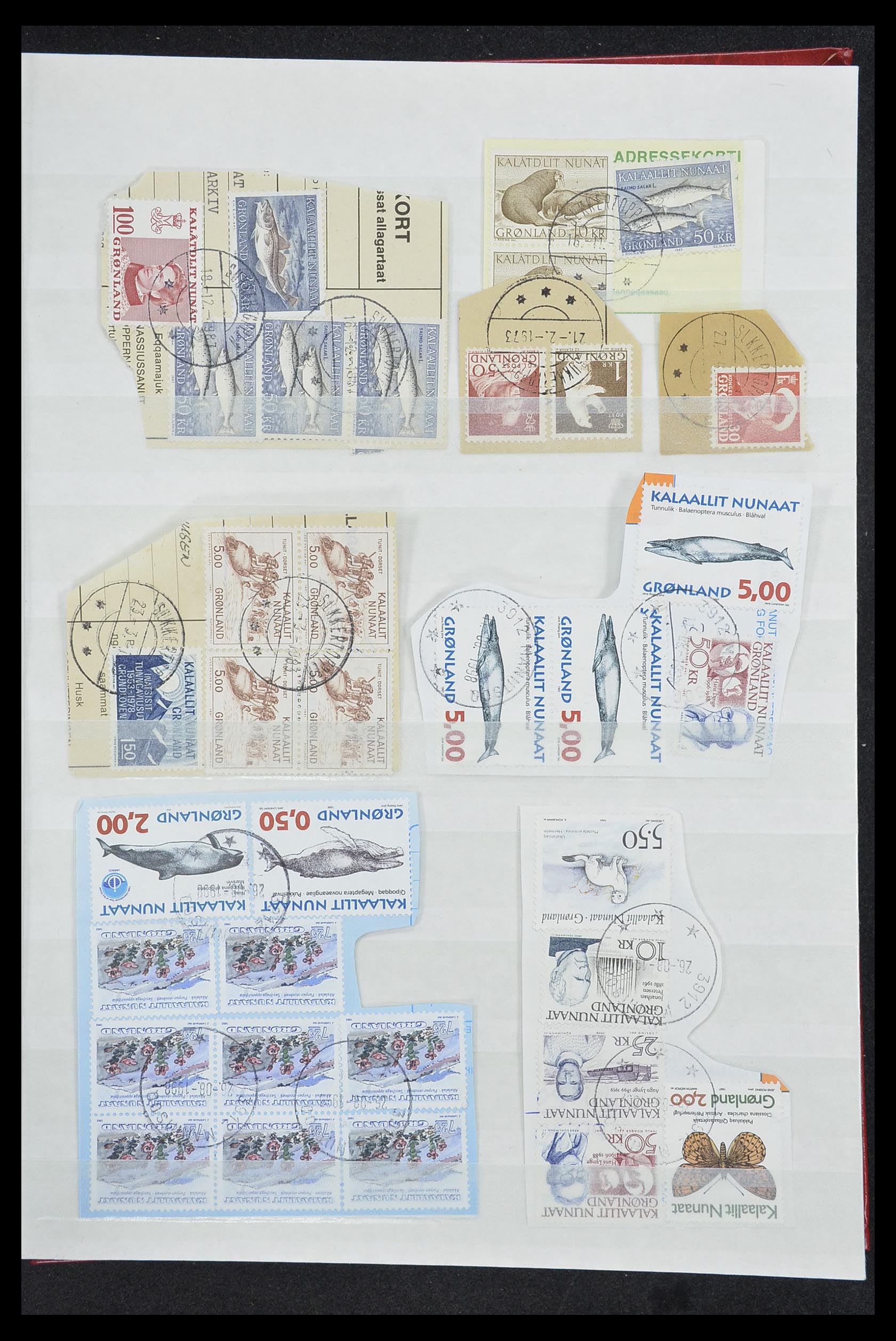 33554 287 - Postzegelverzameling 33554 Groenland stempels 1938-2000.