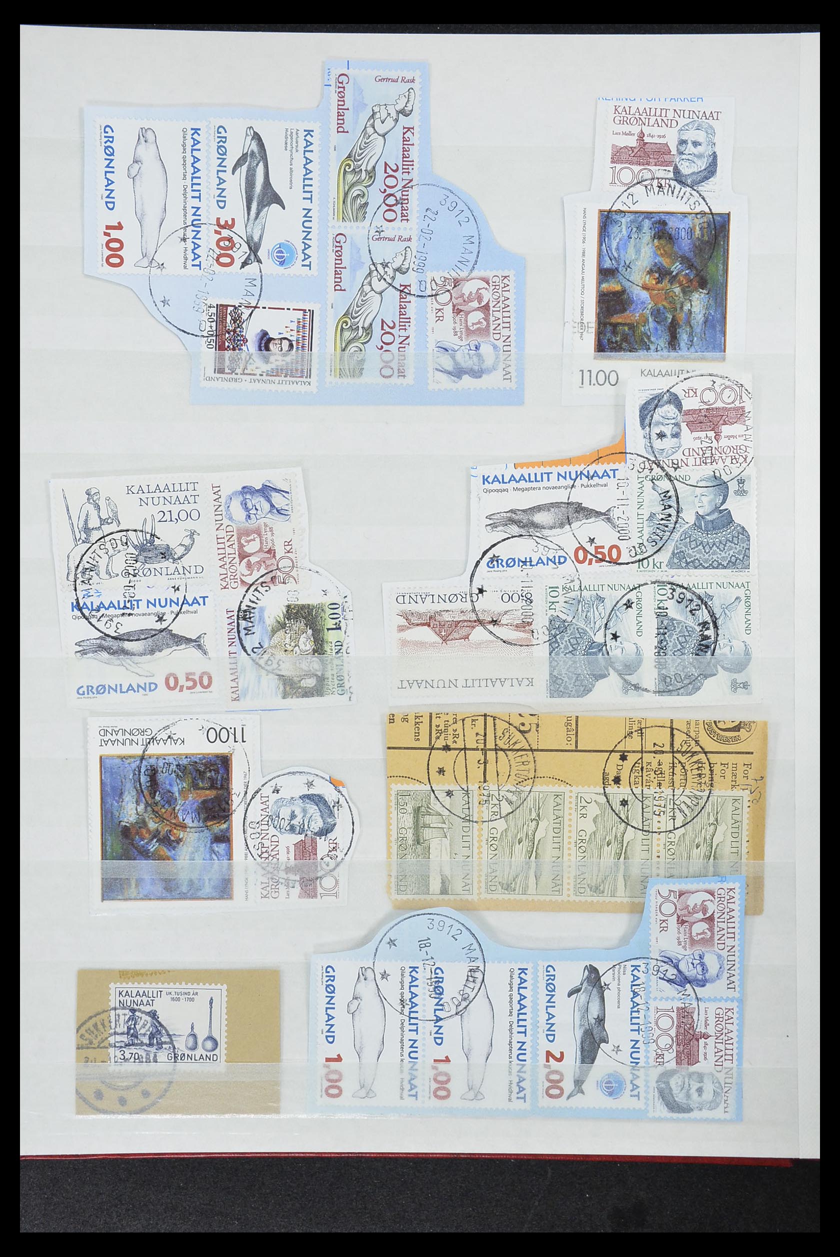 33554 290 - Postzegelverzameling 33554 Groenland stempels 1938-2000.