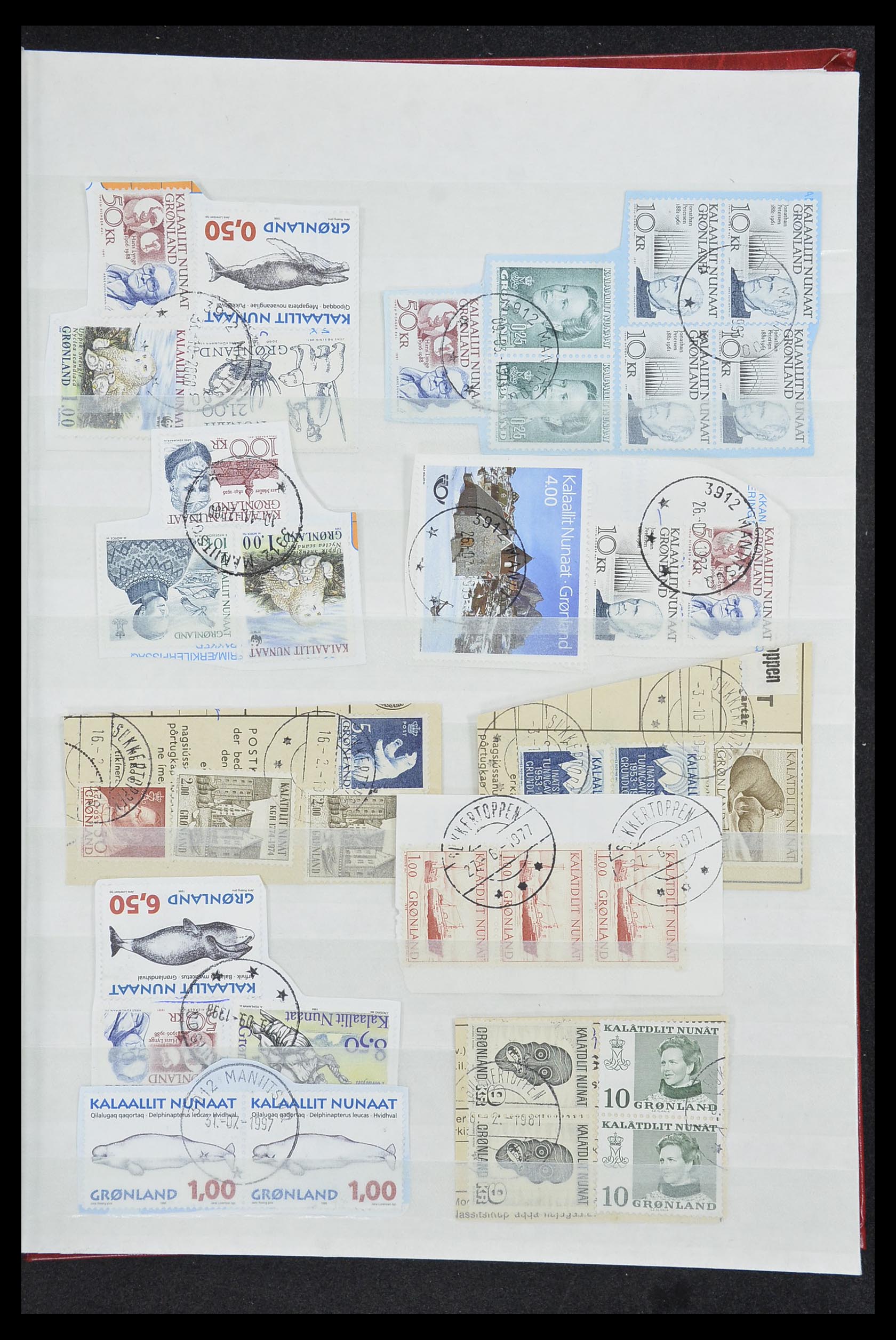 33554 291 - Stamp collection 33554 Greenland cancels 1938-2000.