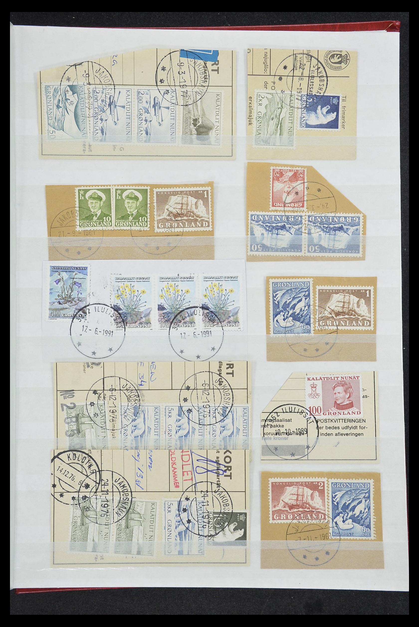 33554 295 - Stamp collection 33554 Greenland cancels 1938-2000.