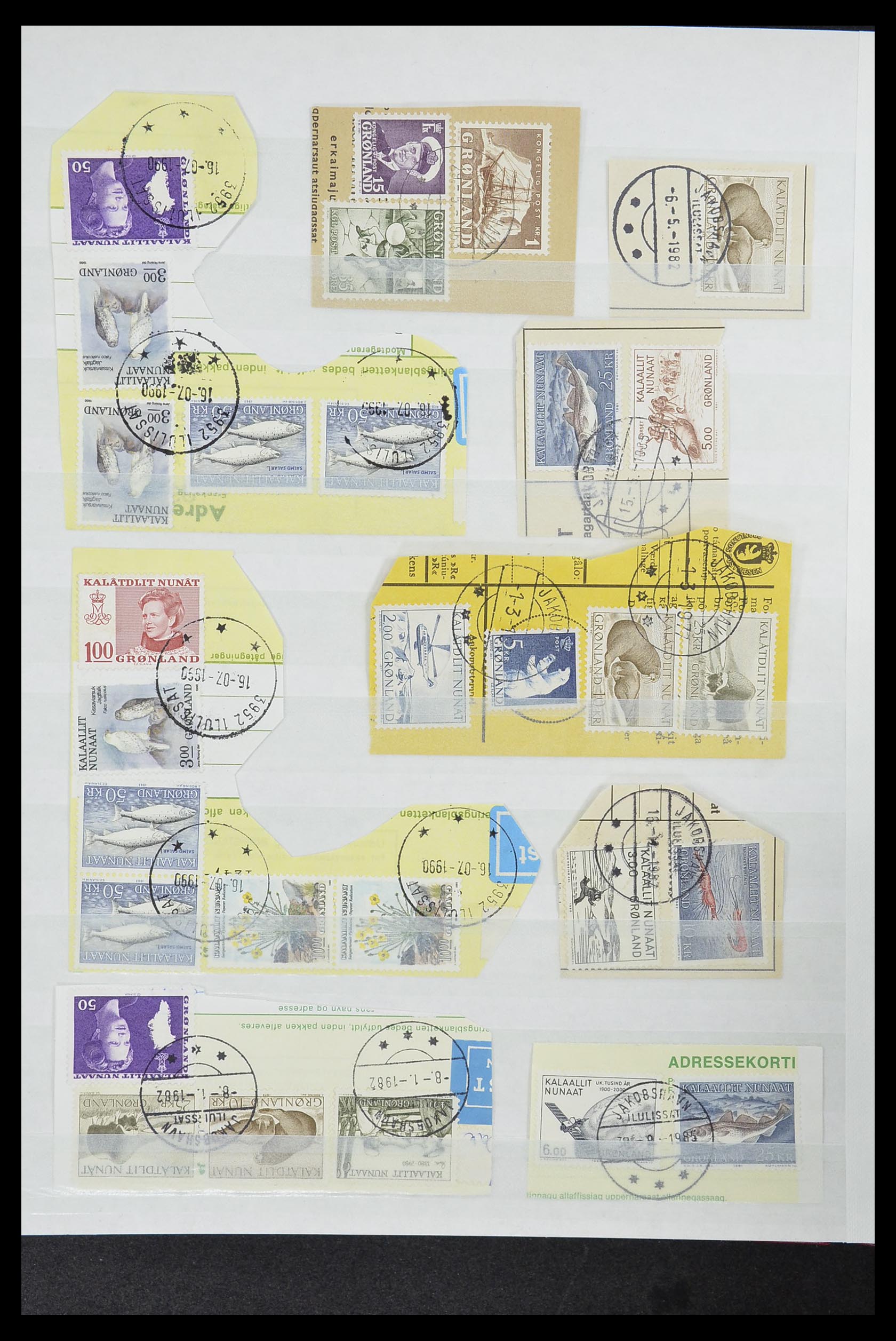 33554 300 - Postzegelverzameling 33554 Groenland stempels 1938-2000.