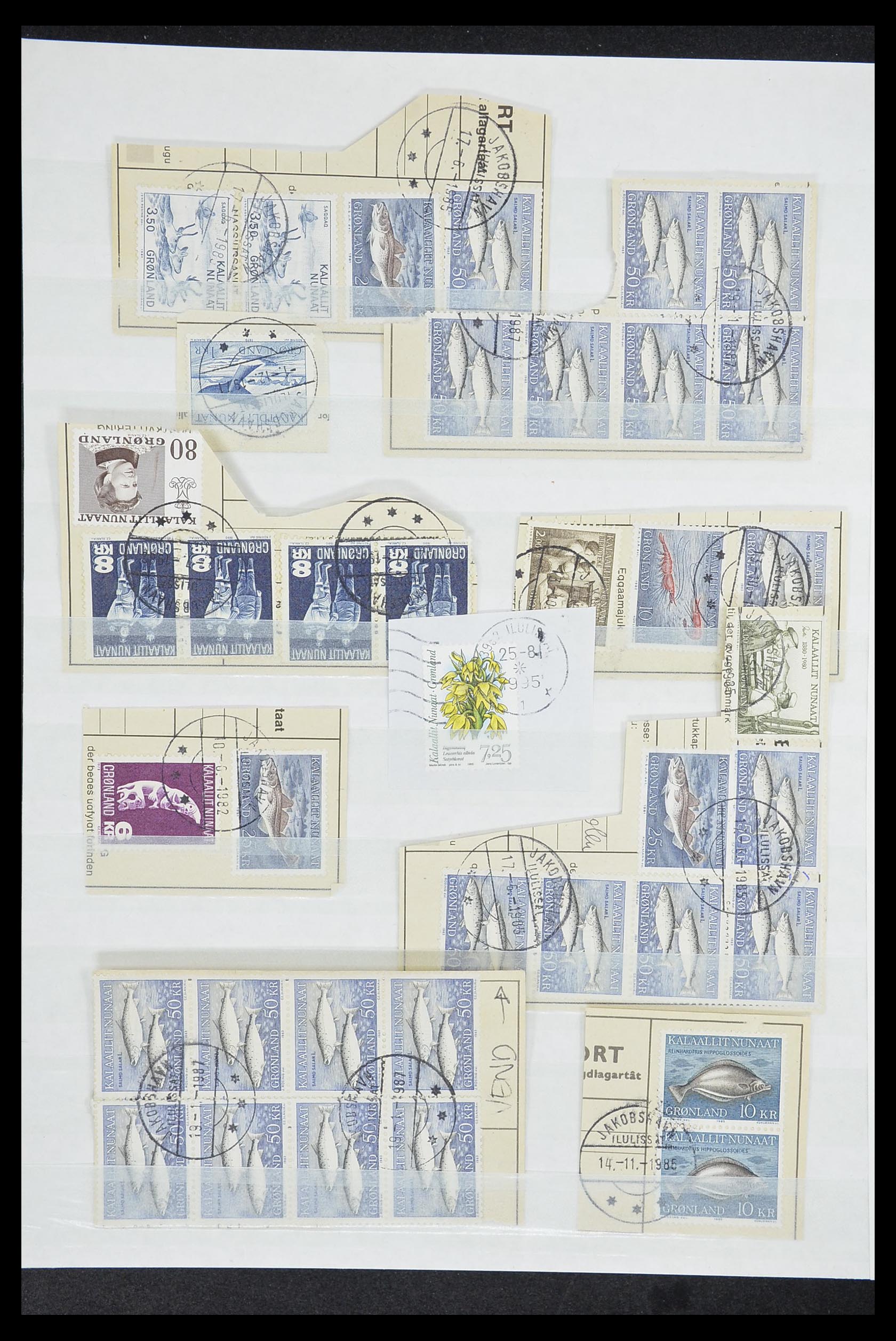 33554 302 - Postzegelverzameling 33554 Groenland stempels 1938-2000.