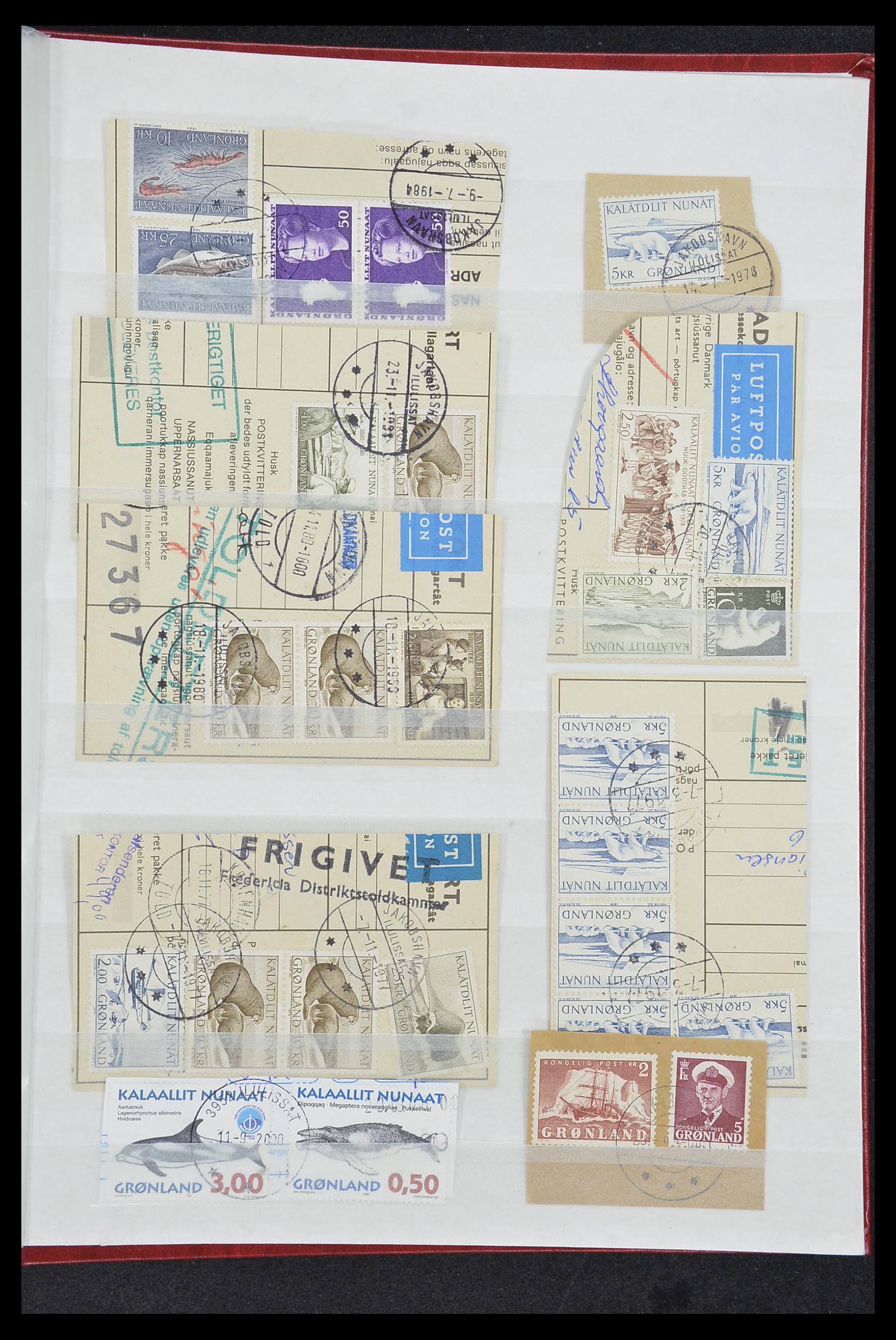33554 305 - Postzegelverzameling 33554 Groenland stempels 1938-2000.