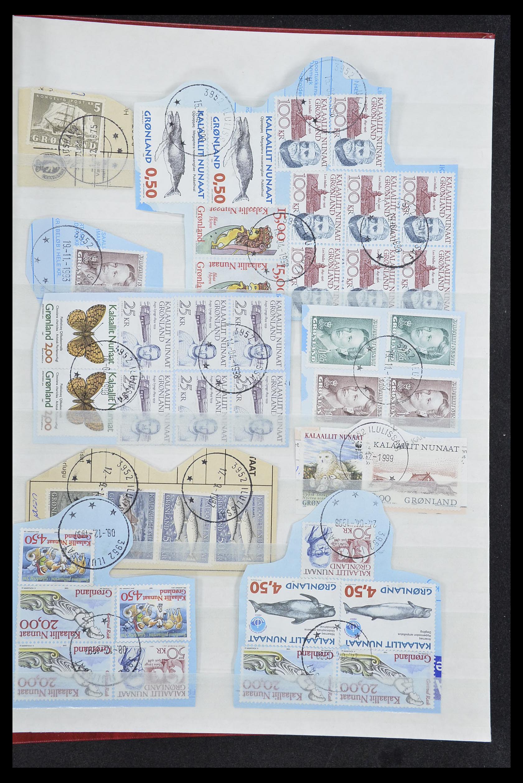 33554 306 - Postzegelverzameling 33554 Groenland stempels 1938-2000.