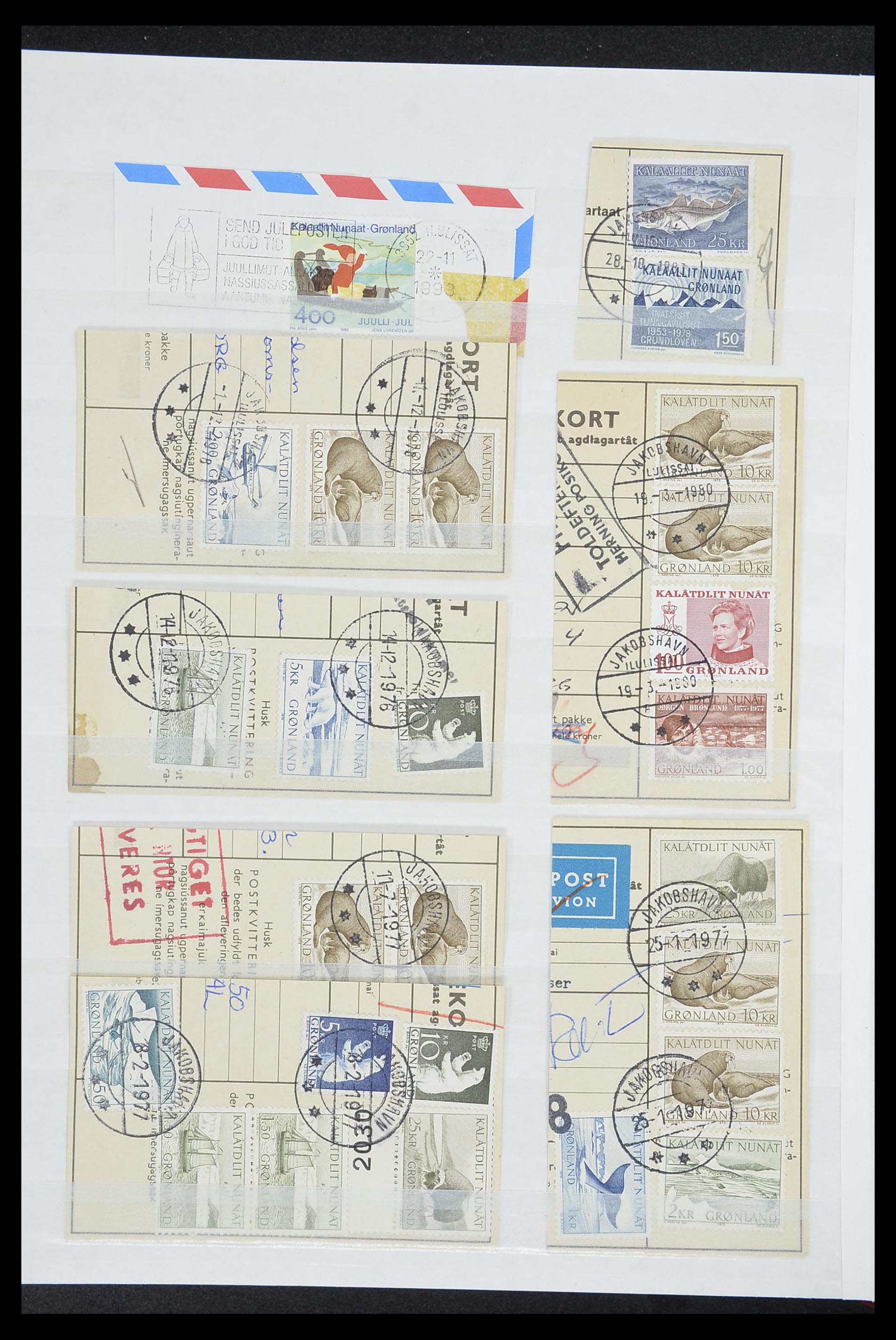 33554 307 - Postzegelverzameling 33554 Groenland stempels 1938-2000.