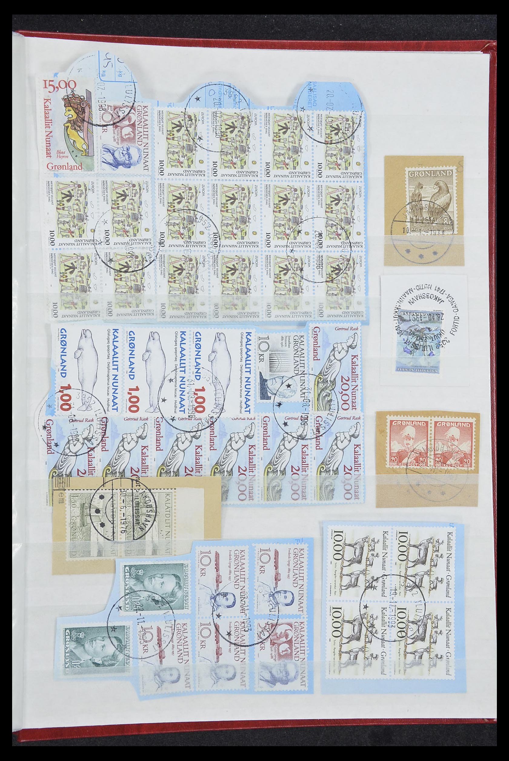 33554 309 - Stamp collection 33554 Greenland cancels 1938-2000.