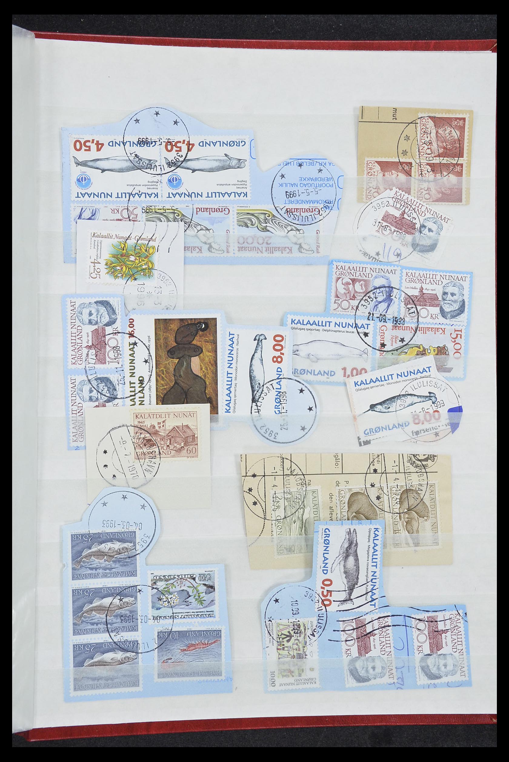33554 310 - Postzegelverzameling 33554 Groenland stempels 1938-2000.
