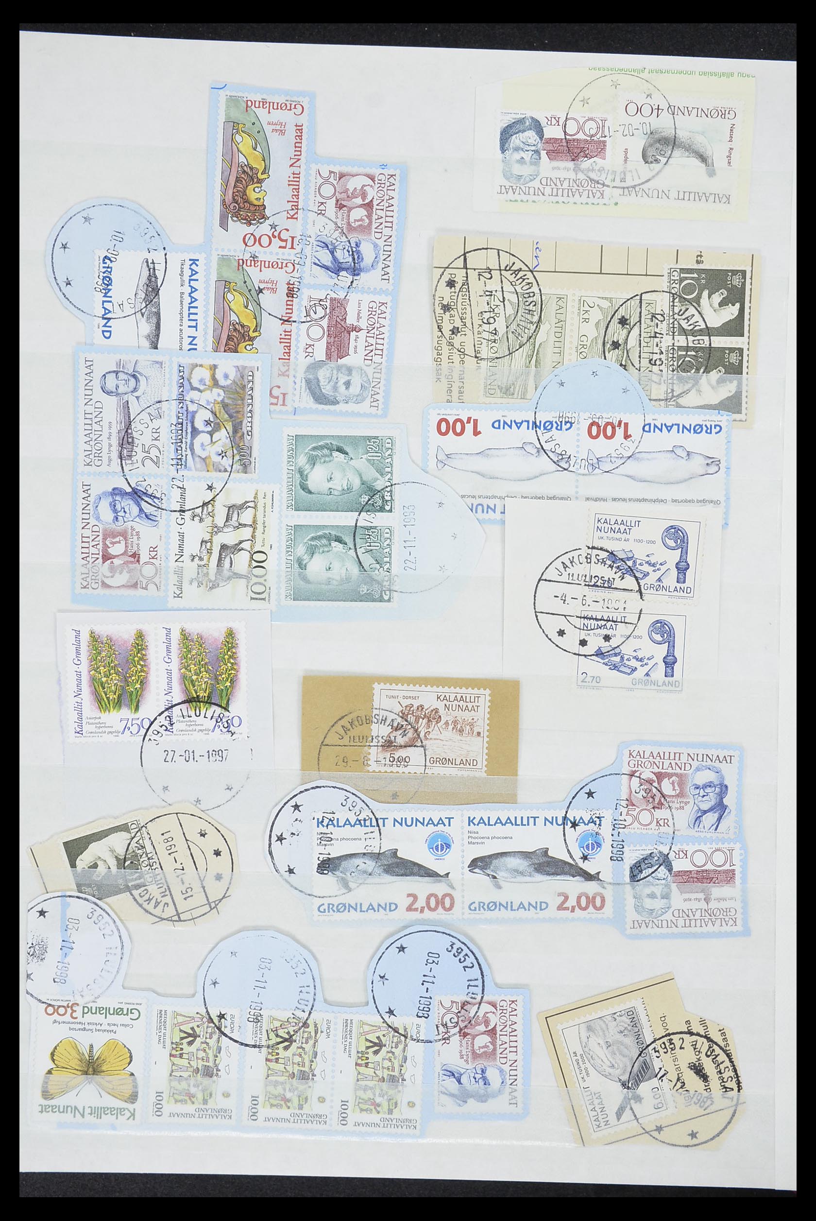 33554 312 - Postzegelverzameling 33554 Groenland stempels 1938-2000.