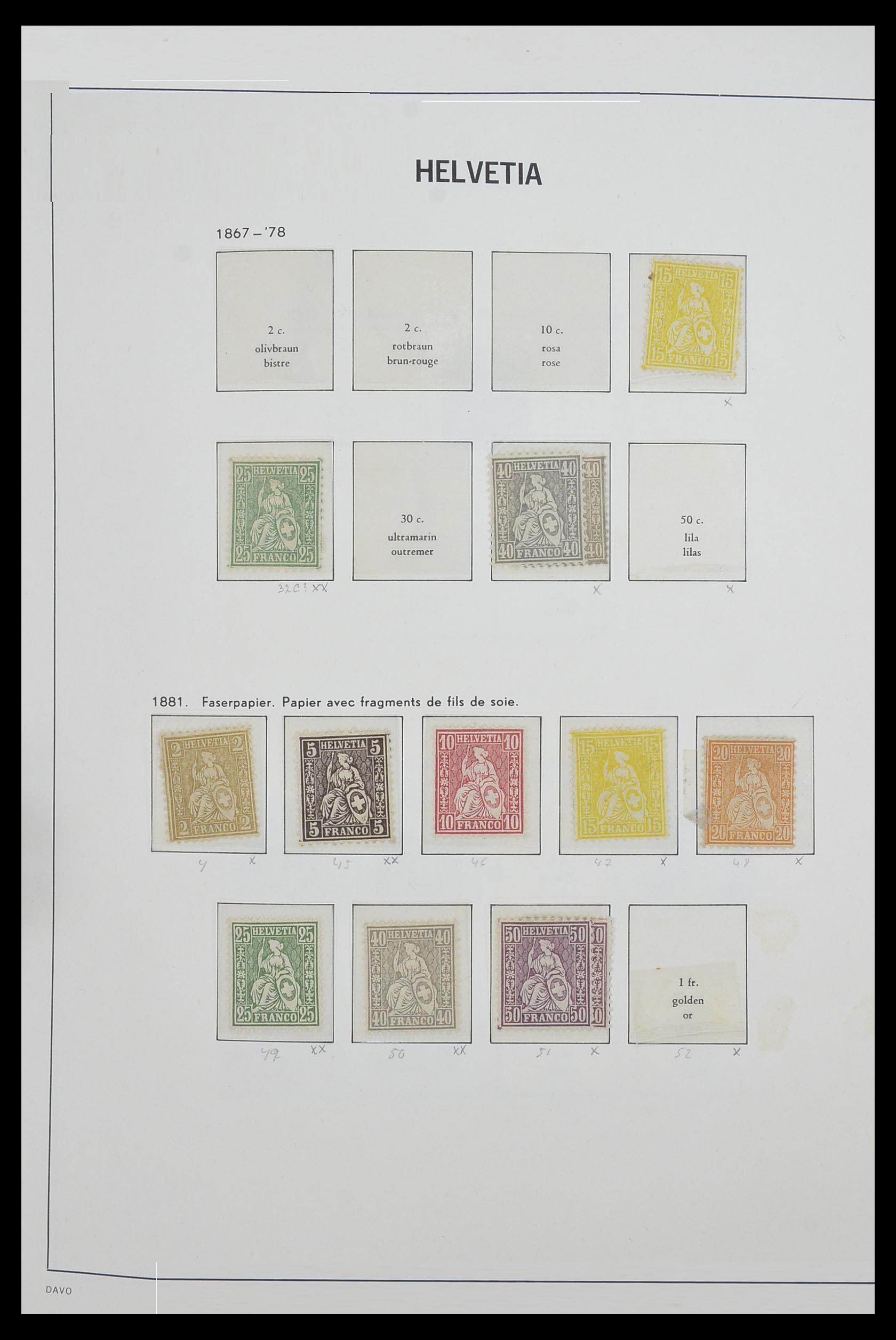 33556 003 - Stamp collection 33556 Switzerland 1862-2000.