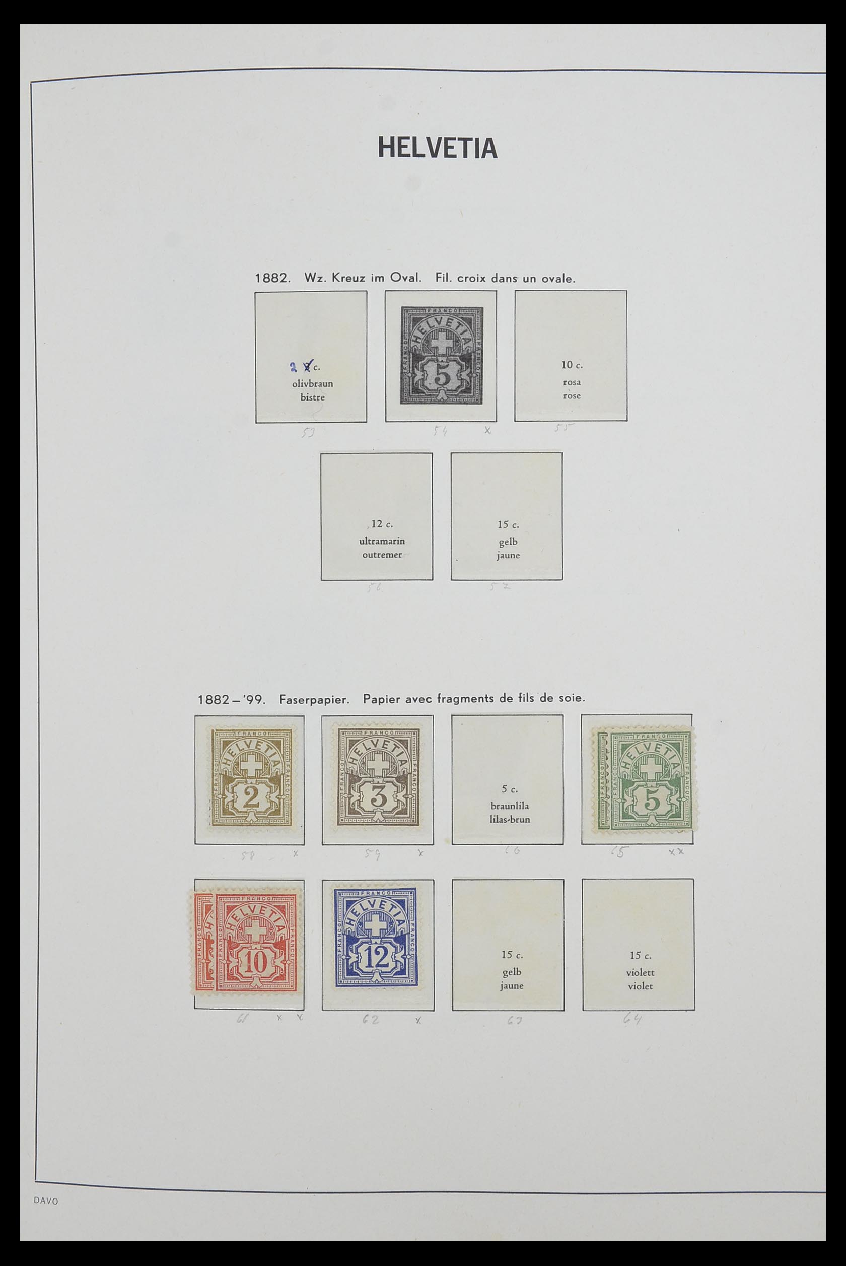 33556 004 - Postzegelverzameling 33556 Zwitserland 1862-2000.