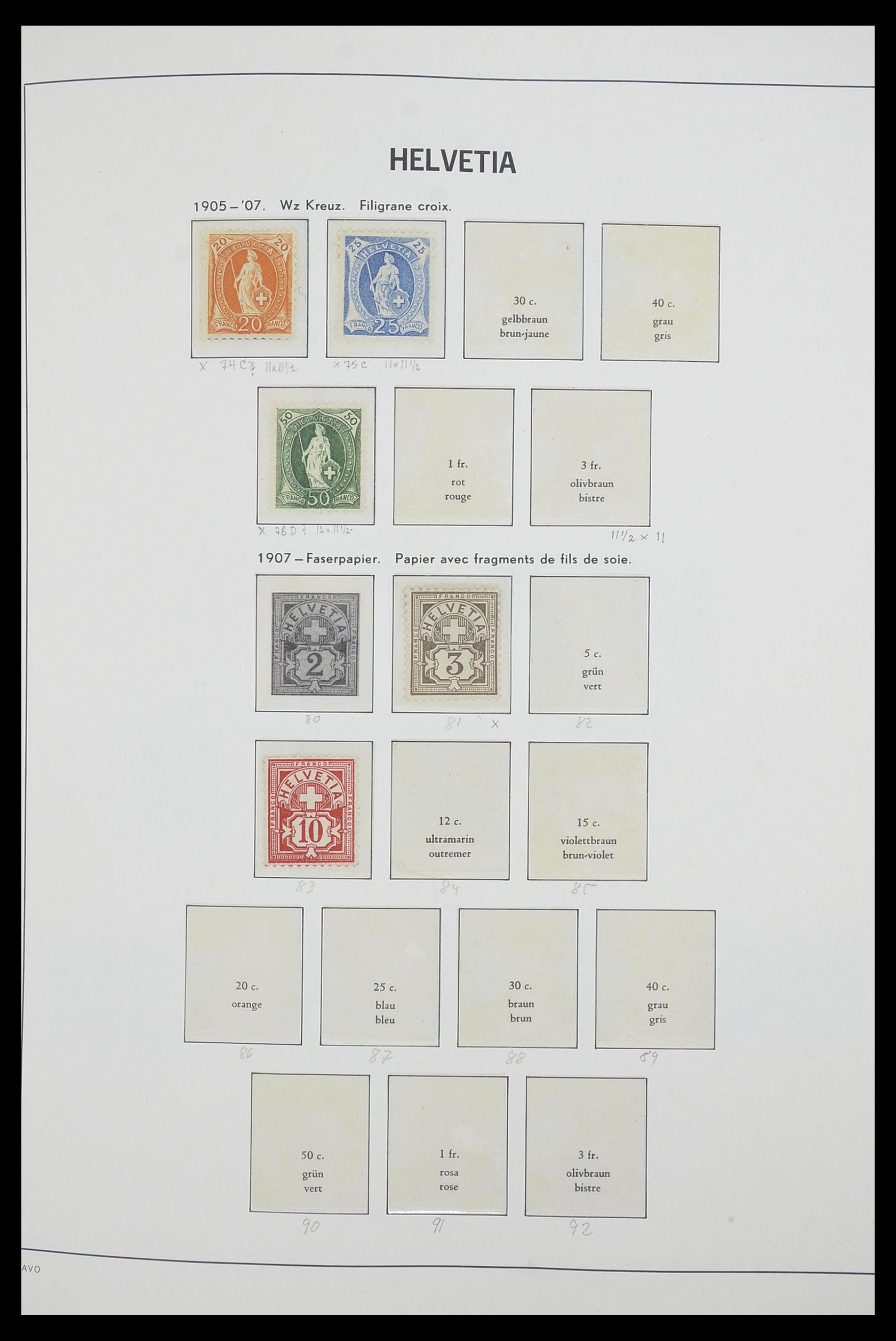 33556 006 - Postzegelverzameling 33556 Zwitserland 1862-2000.