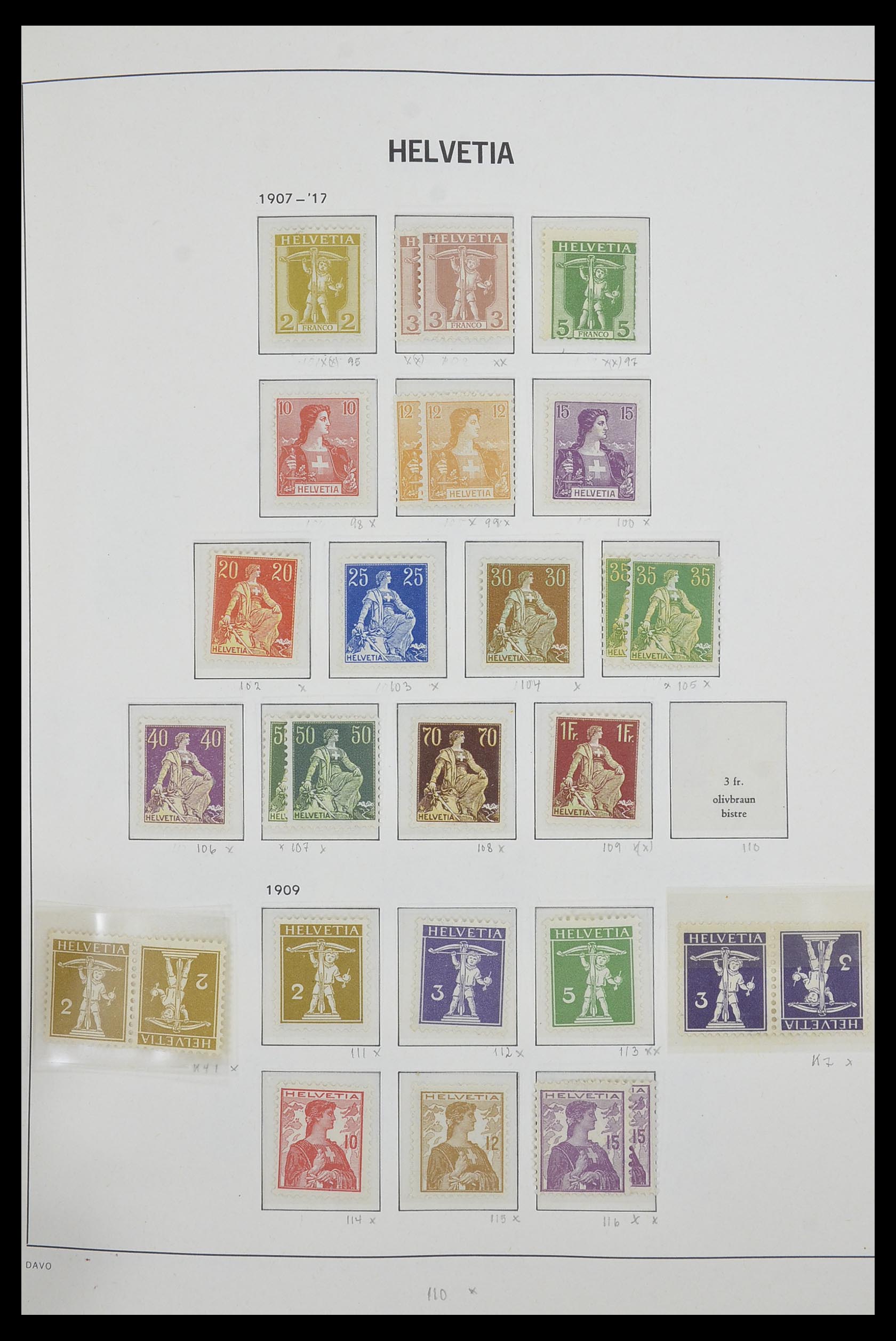 33556 007 - Stamp collection 33556 Switzerland 1862-2000.
