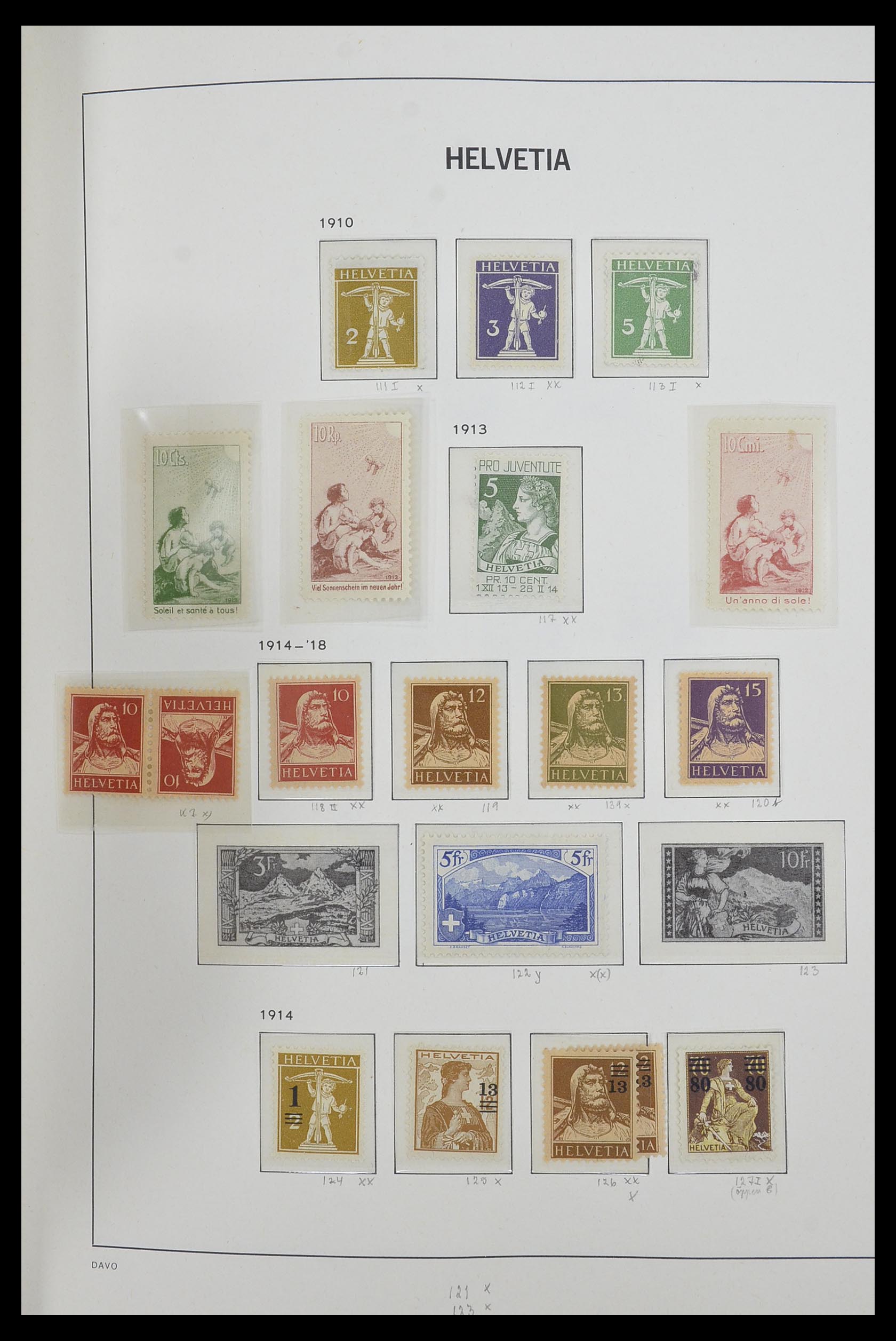 33556 008 - Stamp collection 33556 Switzerland 1862-2000.