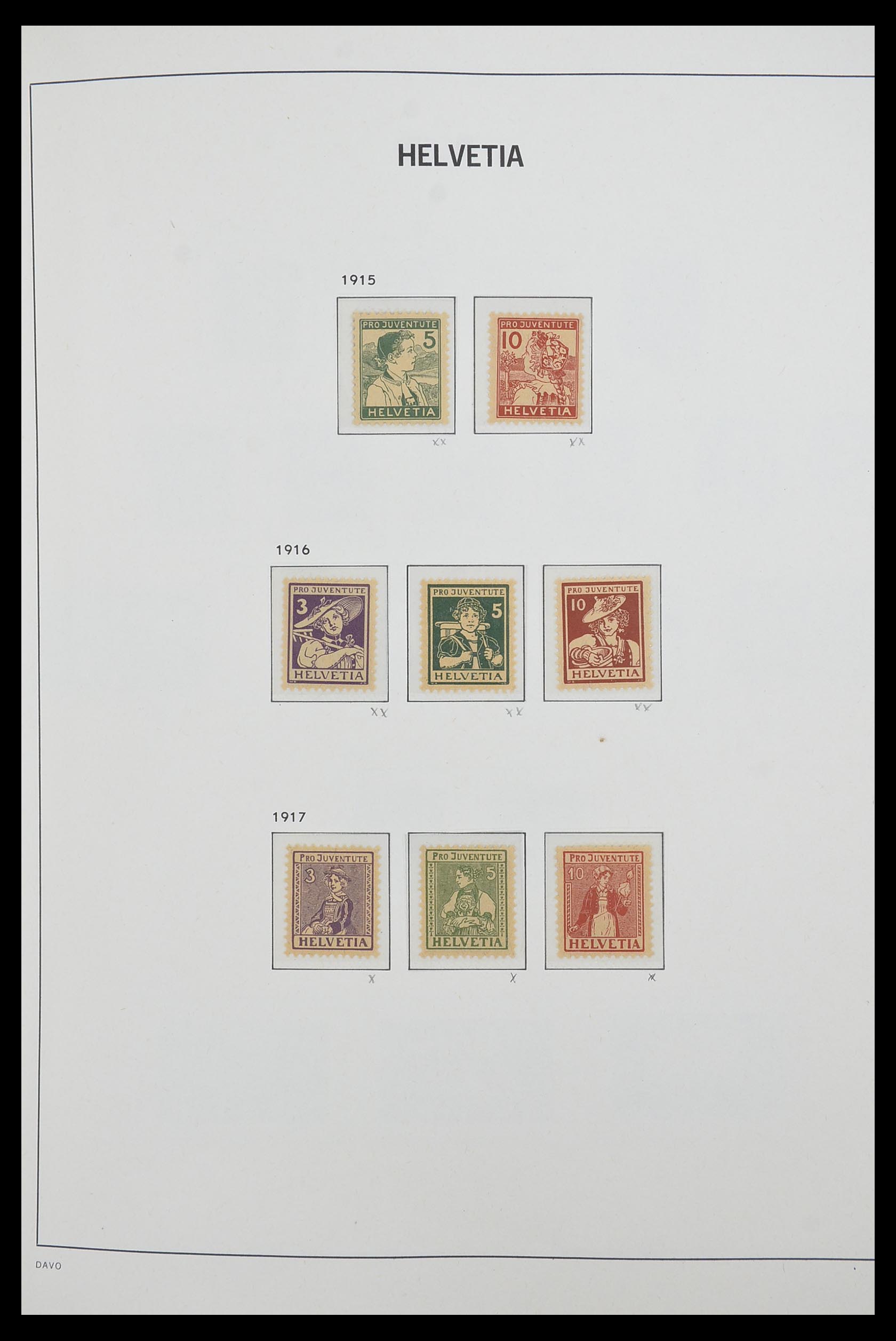 33556 009 - Postzegelverzameling 33556 Zwitserland 1862-2000.