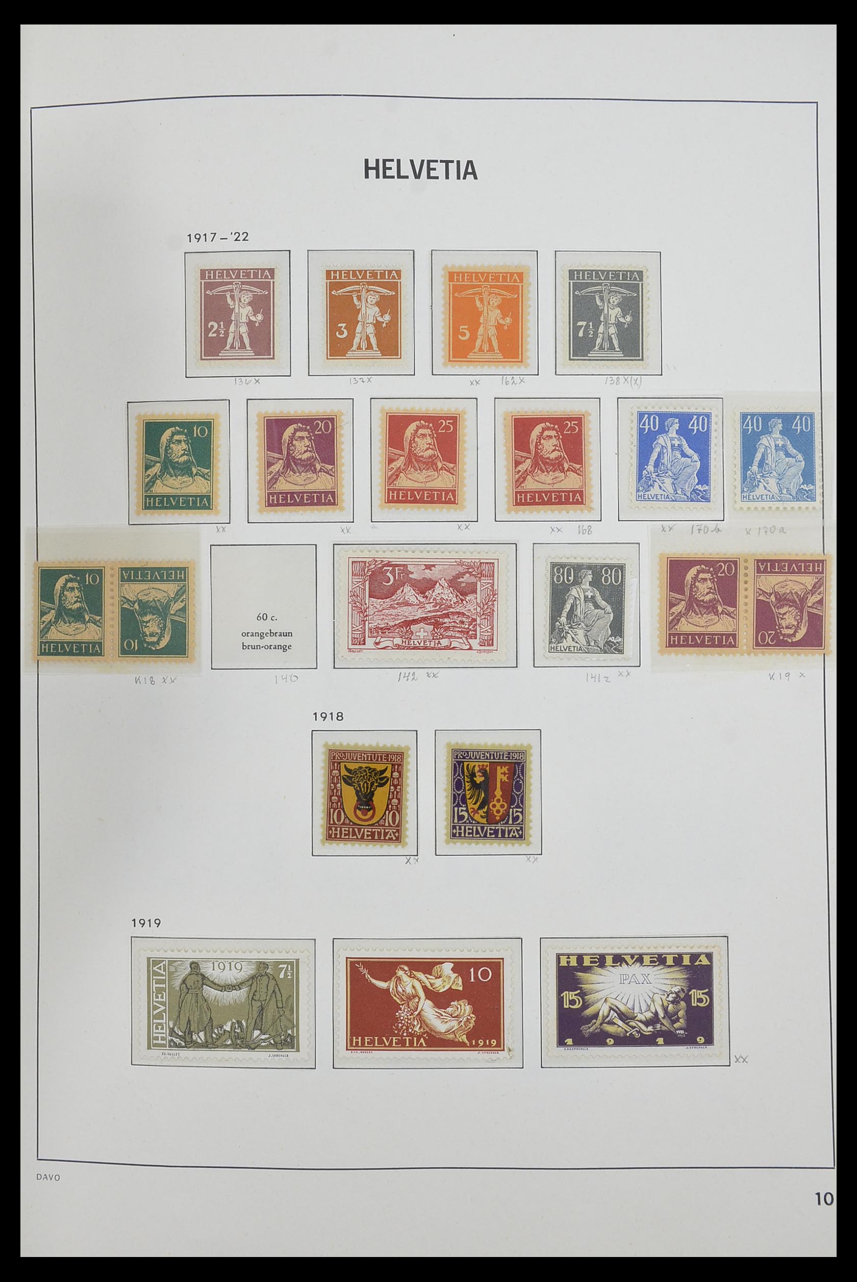 33556 010 - Postzegelverzameling 33556 Zwitserland 1862-2000.