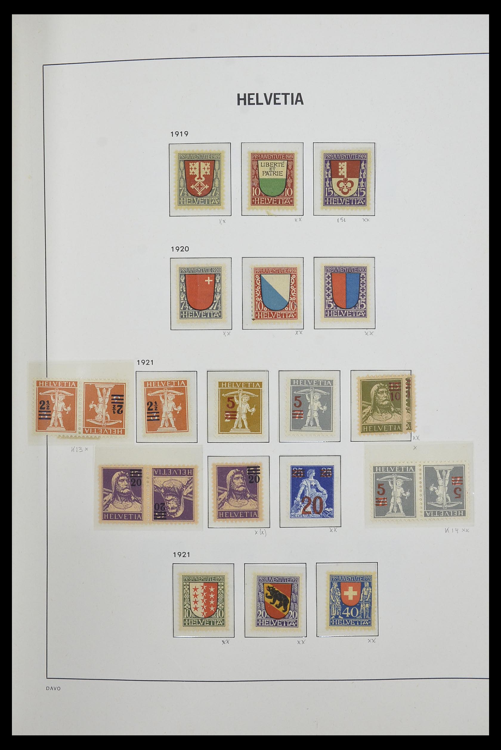 33556 011 - Postzegelverzameling 33556 Zwitserland 1862-2000.