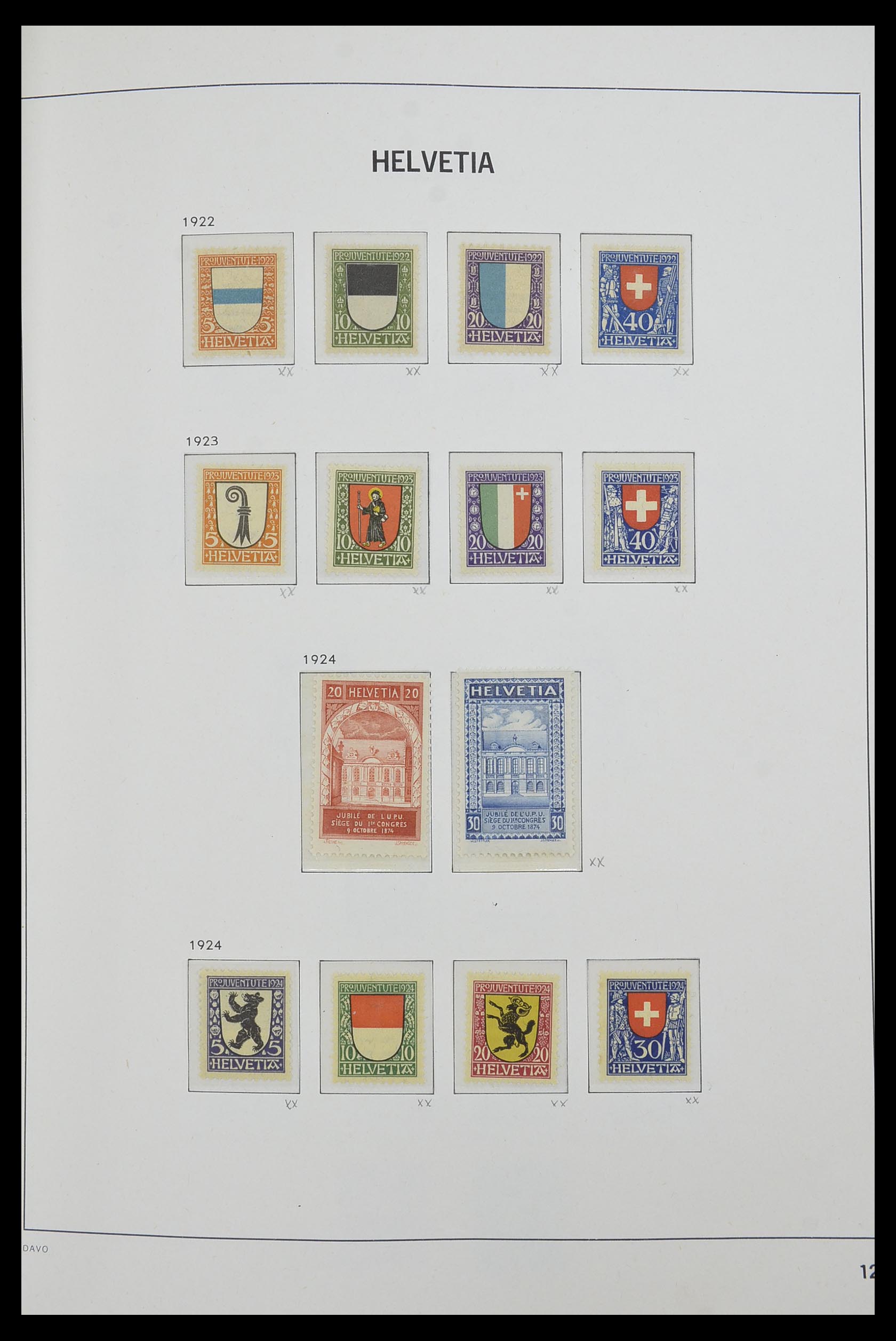 33556 012 - Postzegelverzameling 33556 Zwitserland 1862-2000.