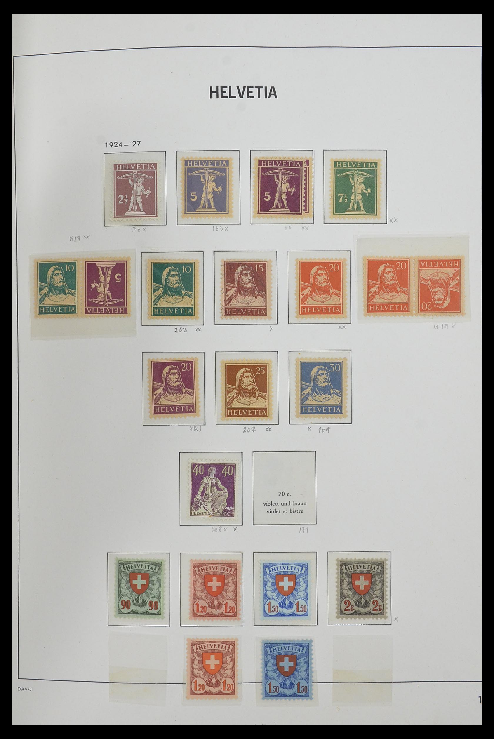 33556 013 - Postzegelverzameling 33556 Zwitserland 1862-2000.