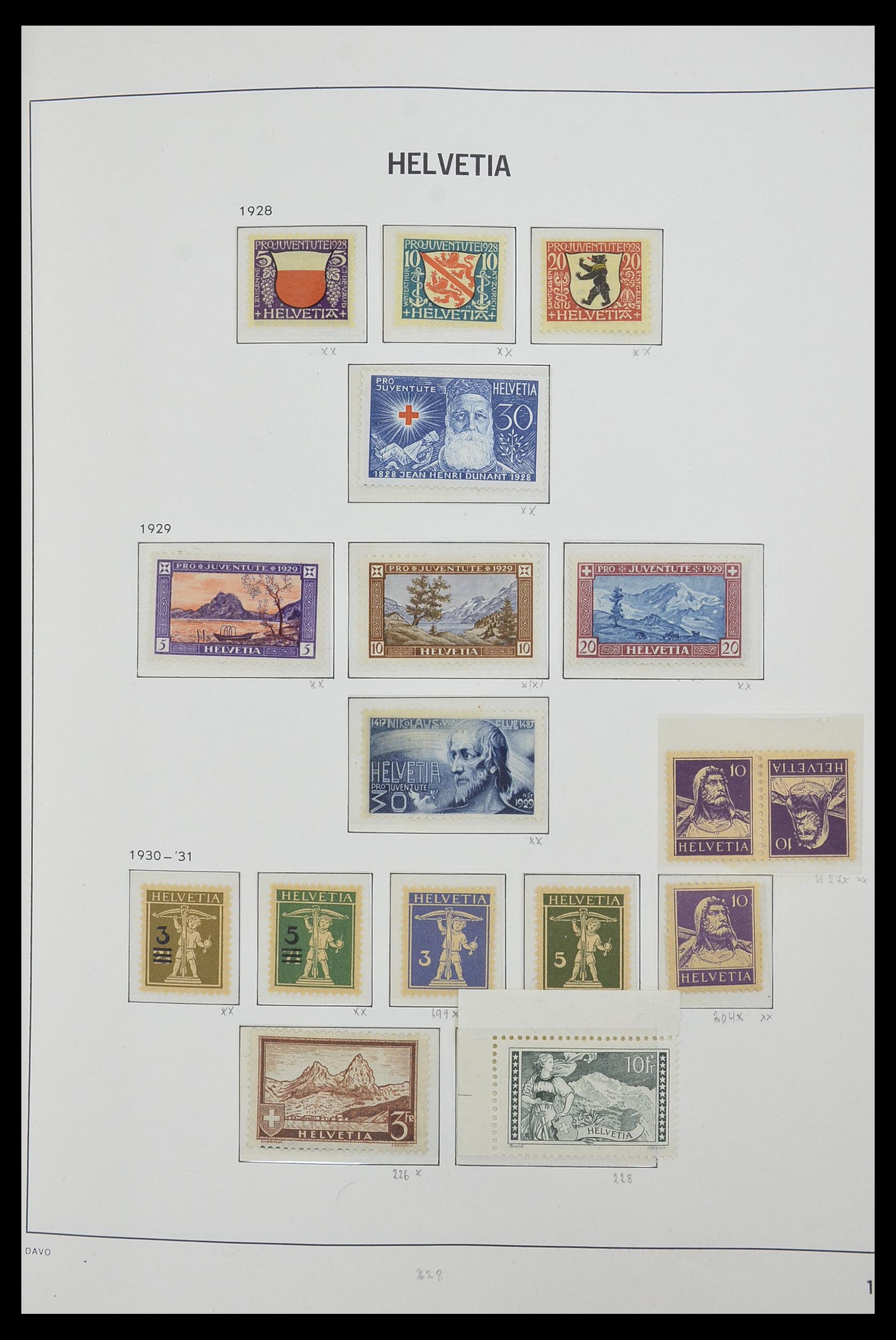 33556 015 - Postzegelverzameling 33556 Zwitserland 1862-2000.