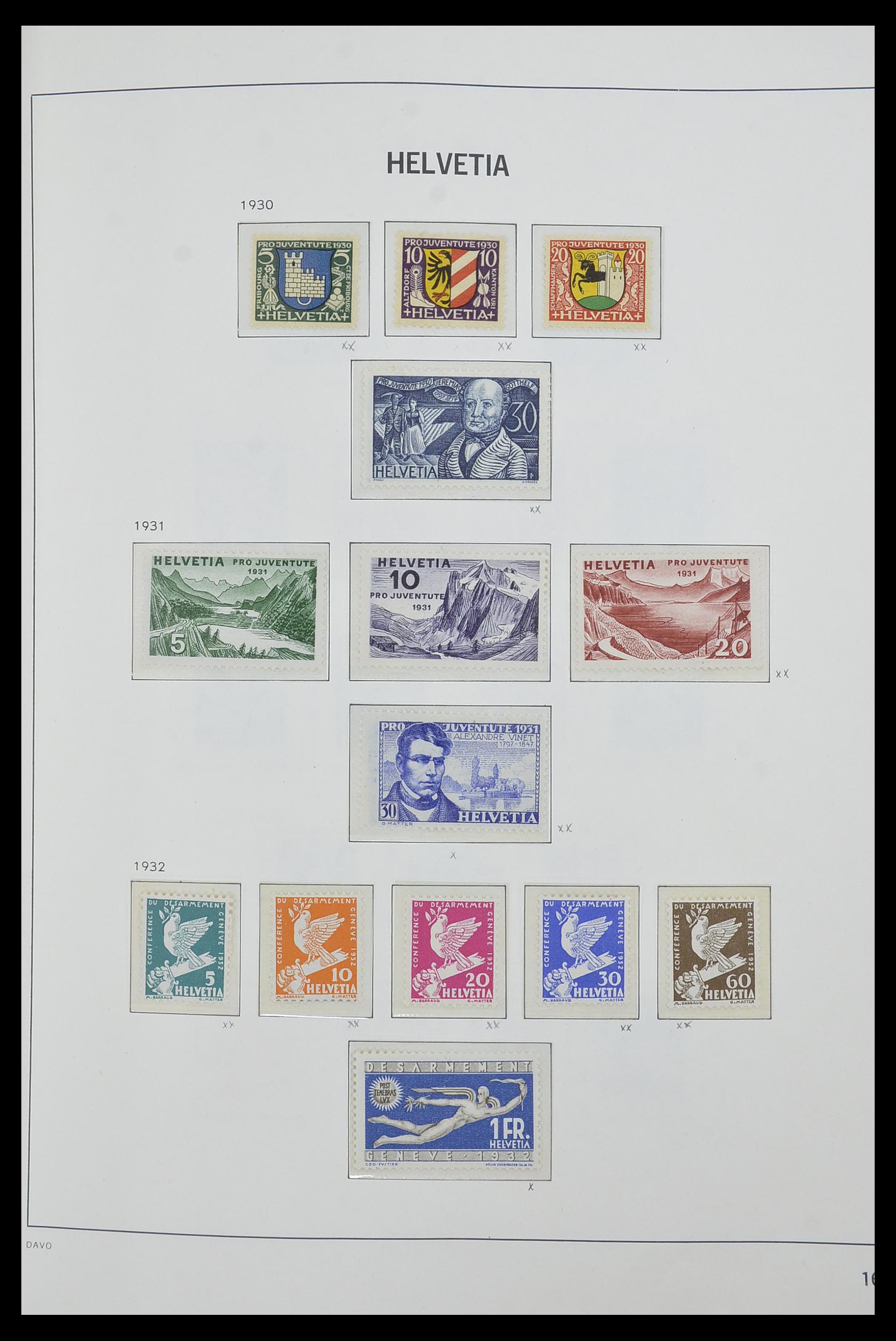 33556 016 - Postzegelverzameling 33556 Zwitserland 1862-2000.