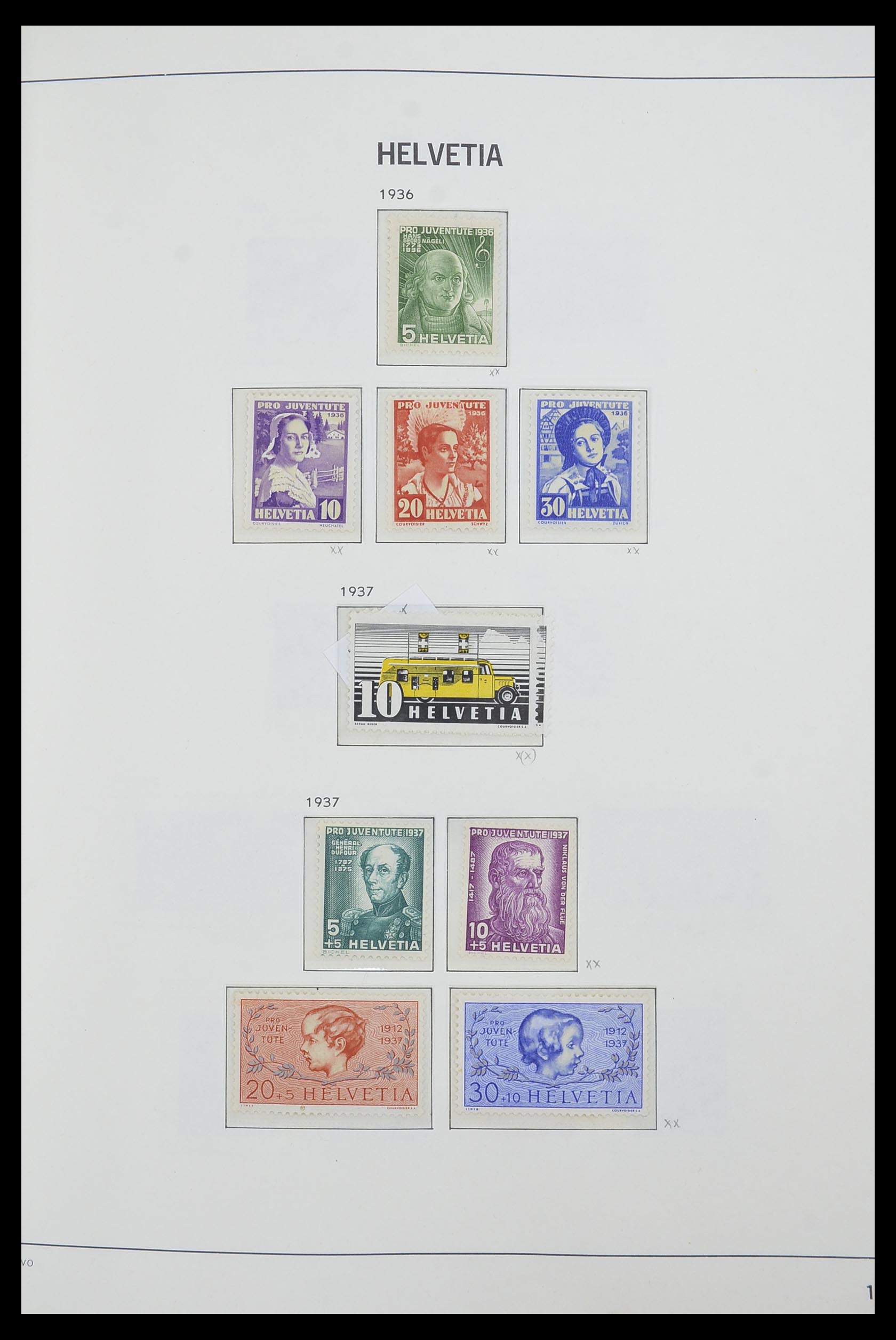 33556 019 - Postzegelverzameling 33556 Zwitserland 1862-2000.