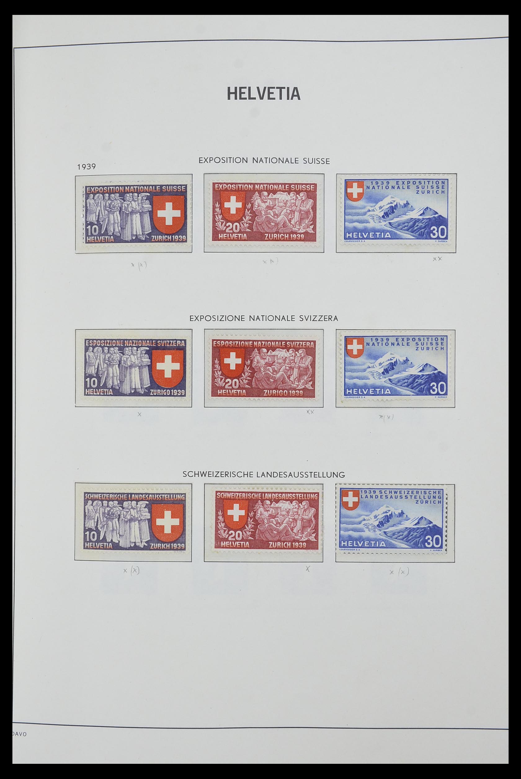 33556 021 - Postzegelverzameling 33556 Zwitserland 1862-2000.