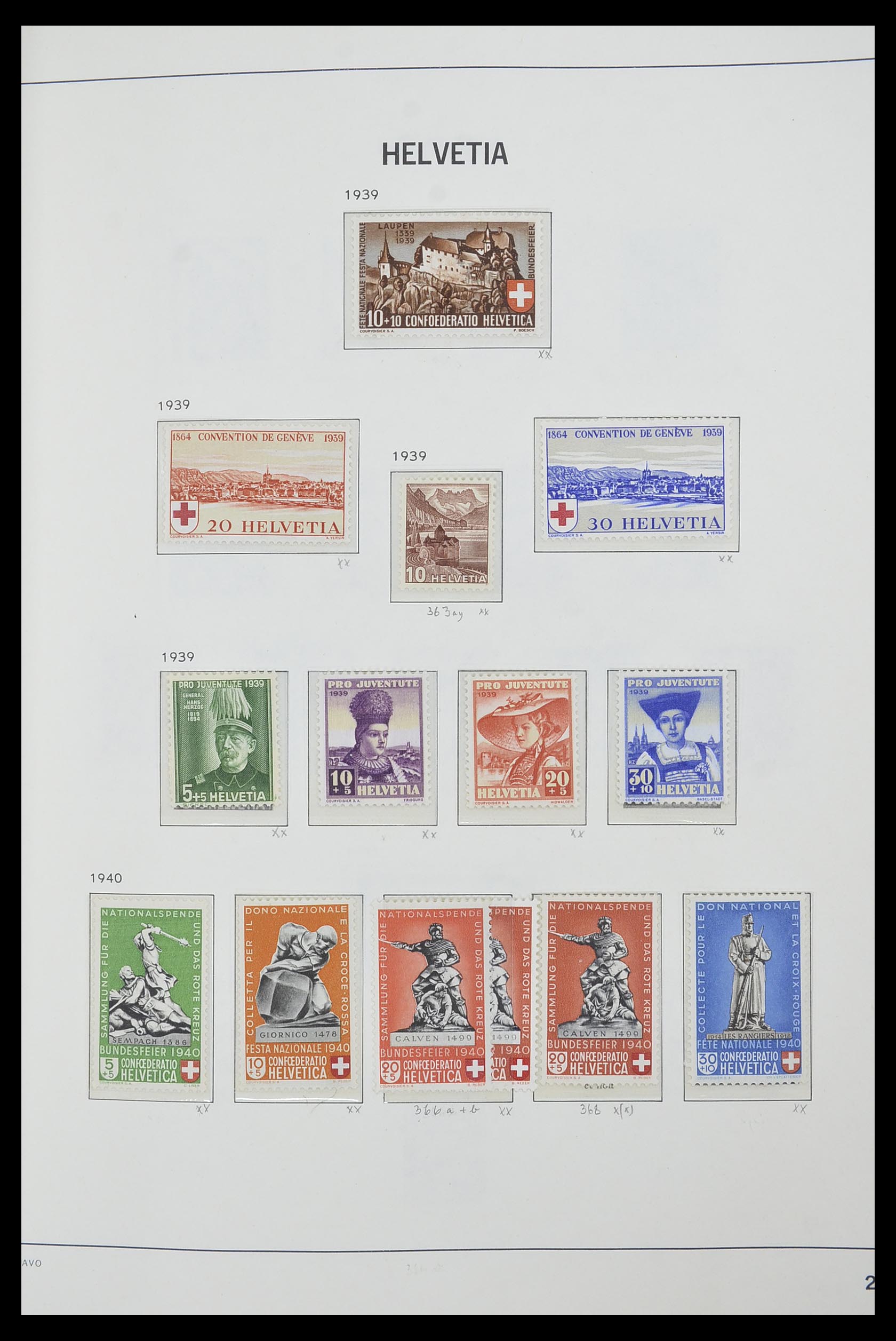 33556 023 - Postzegelverzameling 33556 Zwitserland 1862-2000.
