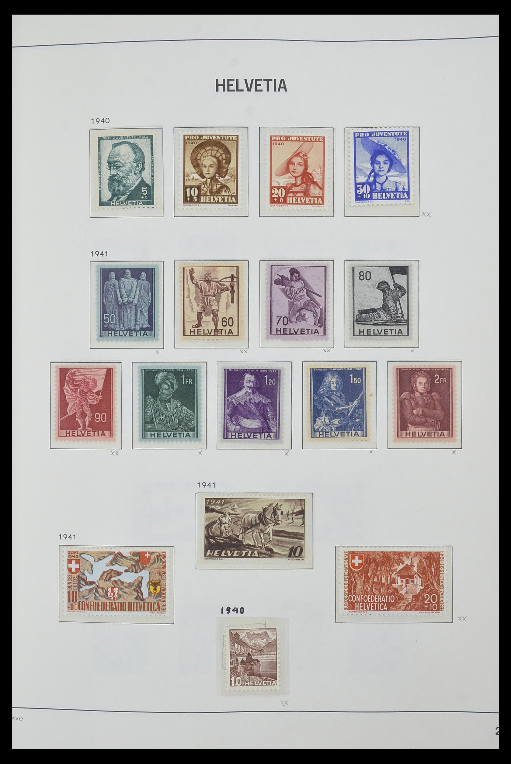 33556 024 - Postzegelverzameling 33556 Zwitserland 1862-2000.