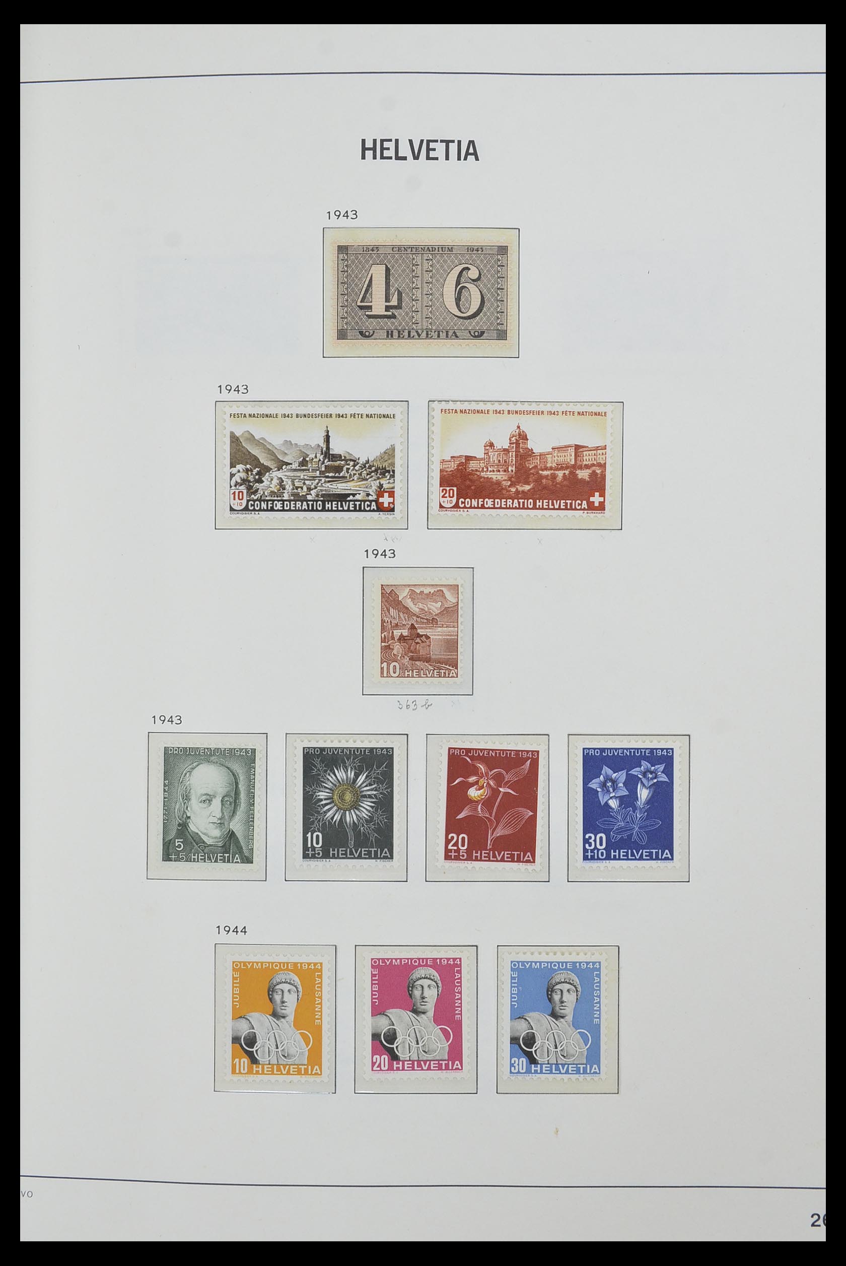 33556 026 - Postzegelverzameling 33556 Zwitserland 1862-2000.