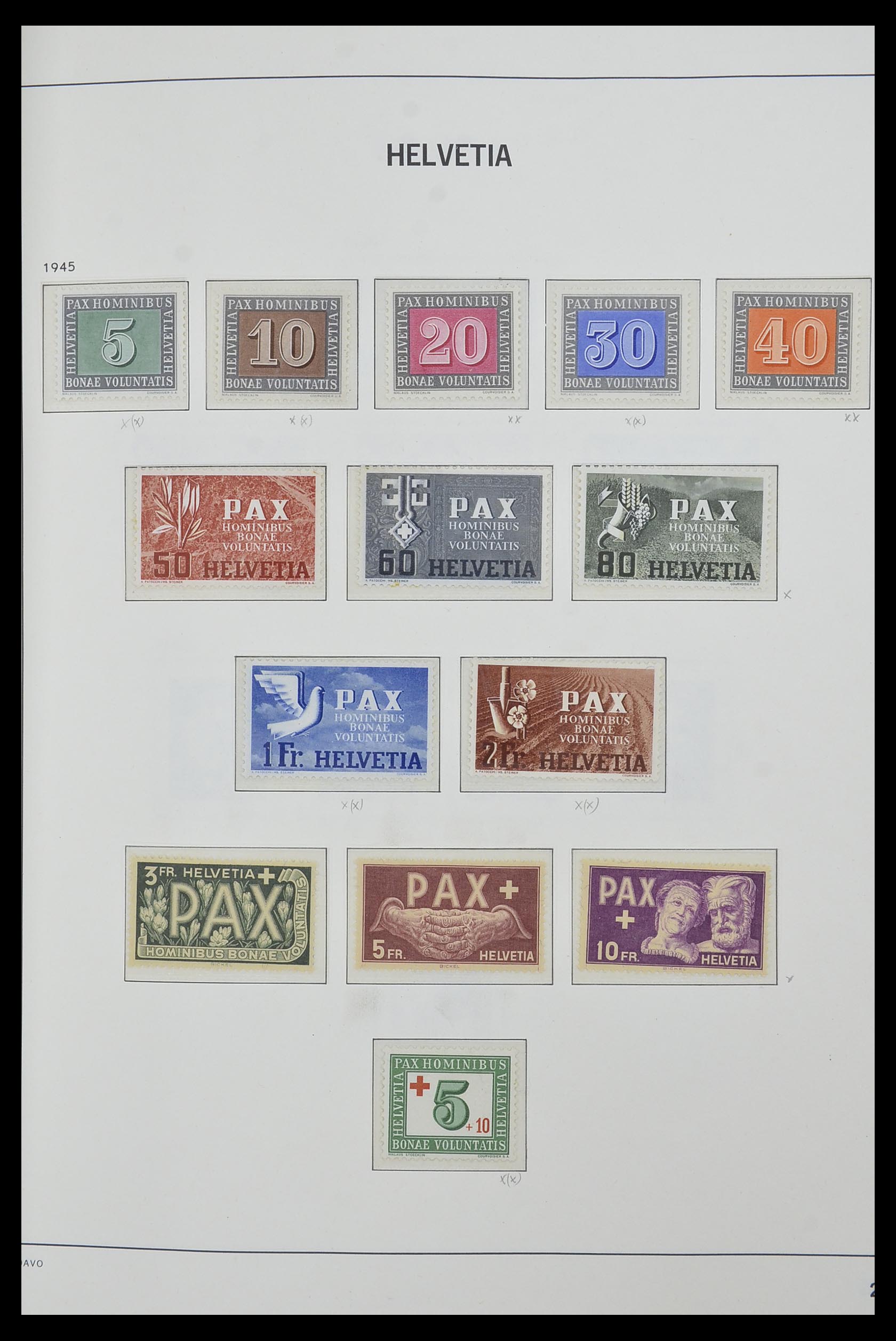 33556 028 - Postzegelverzameling 33556 Zwitserland 1862-2000.