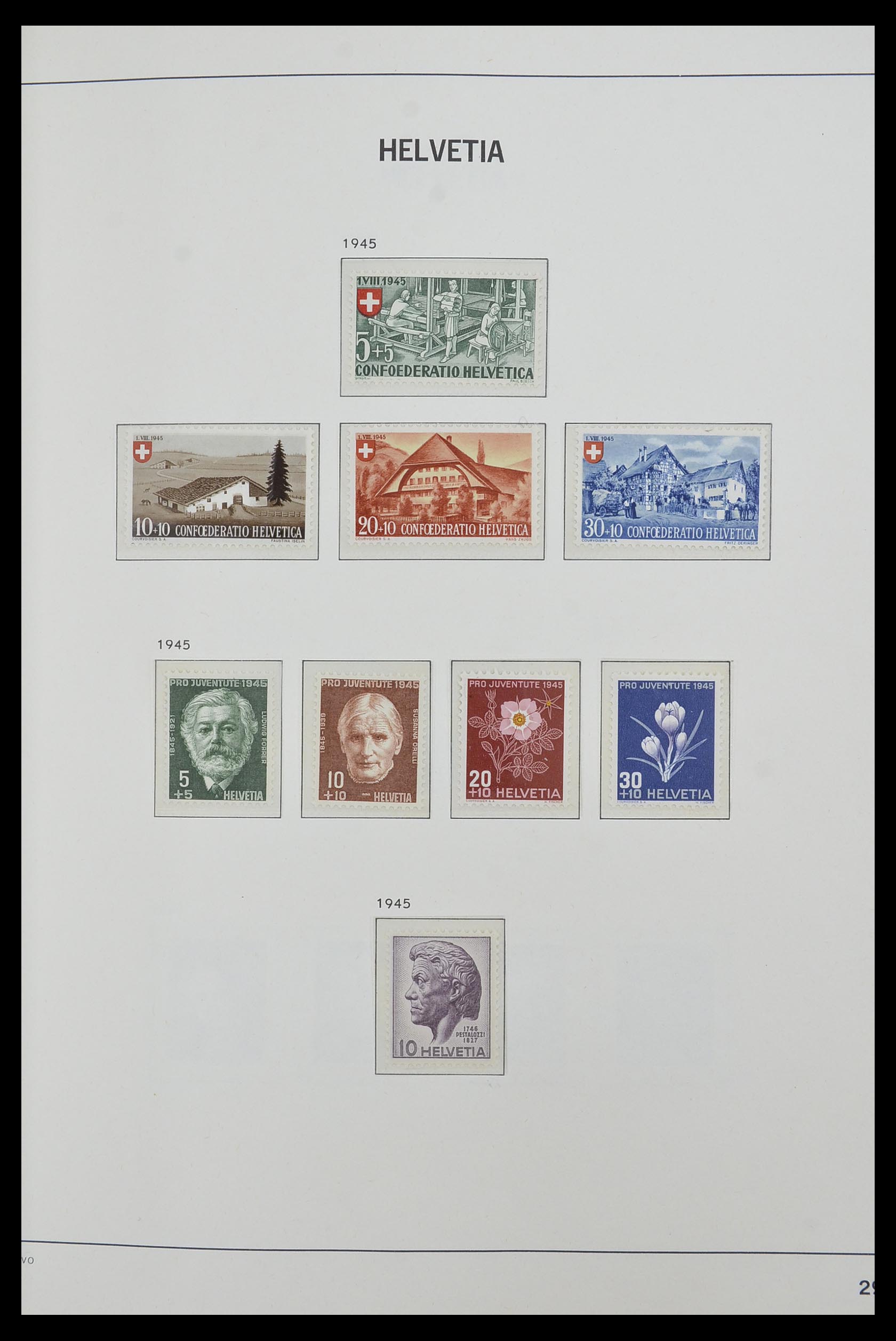 33556 029 - Postzegelverzameling 33556 Zwitserland 1862-2000.