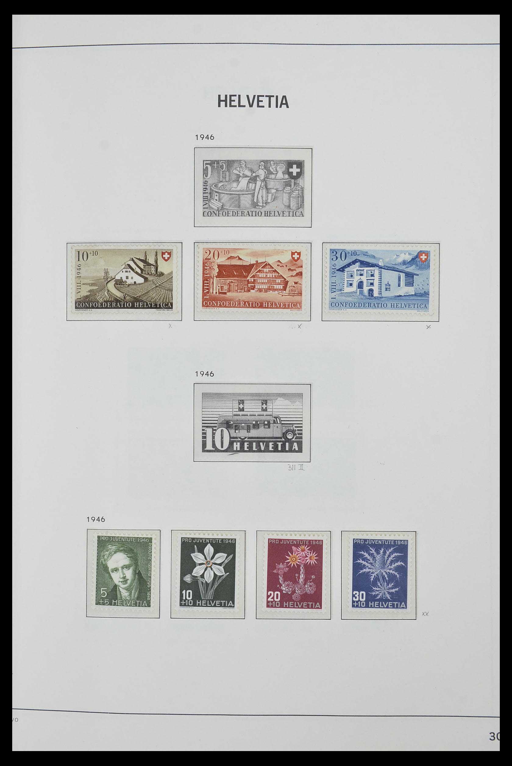 33556 030 - Postzegelverzameling 33556 Zwitserland 1862-2000.